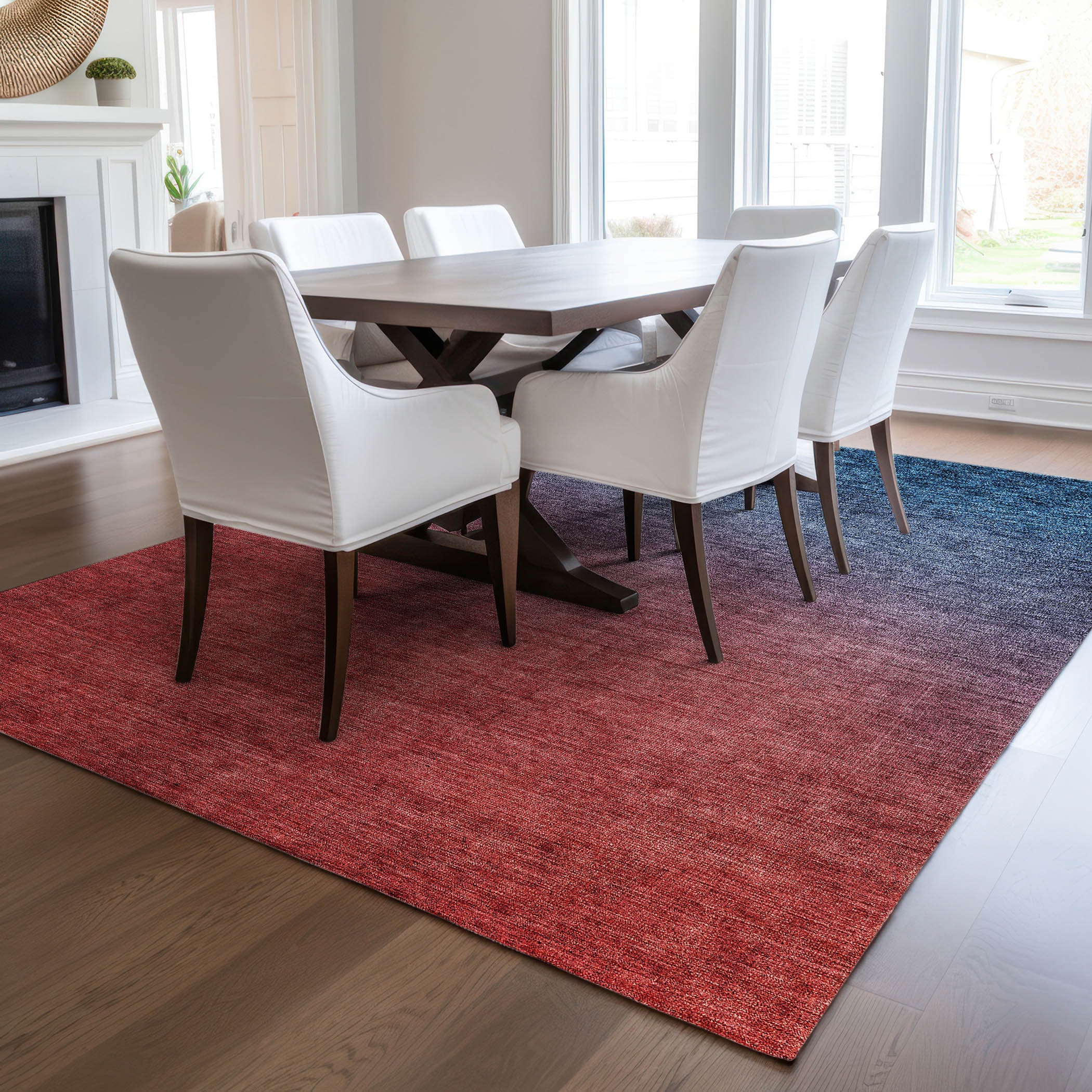 Addison Rugs ACN587NA3X5 Chantille ACN587NA 3 x 5 (ft) Polyester Navy Rectangular Indoor/Outdoor Geometric Machine washable Area rug