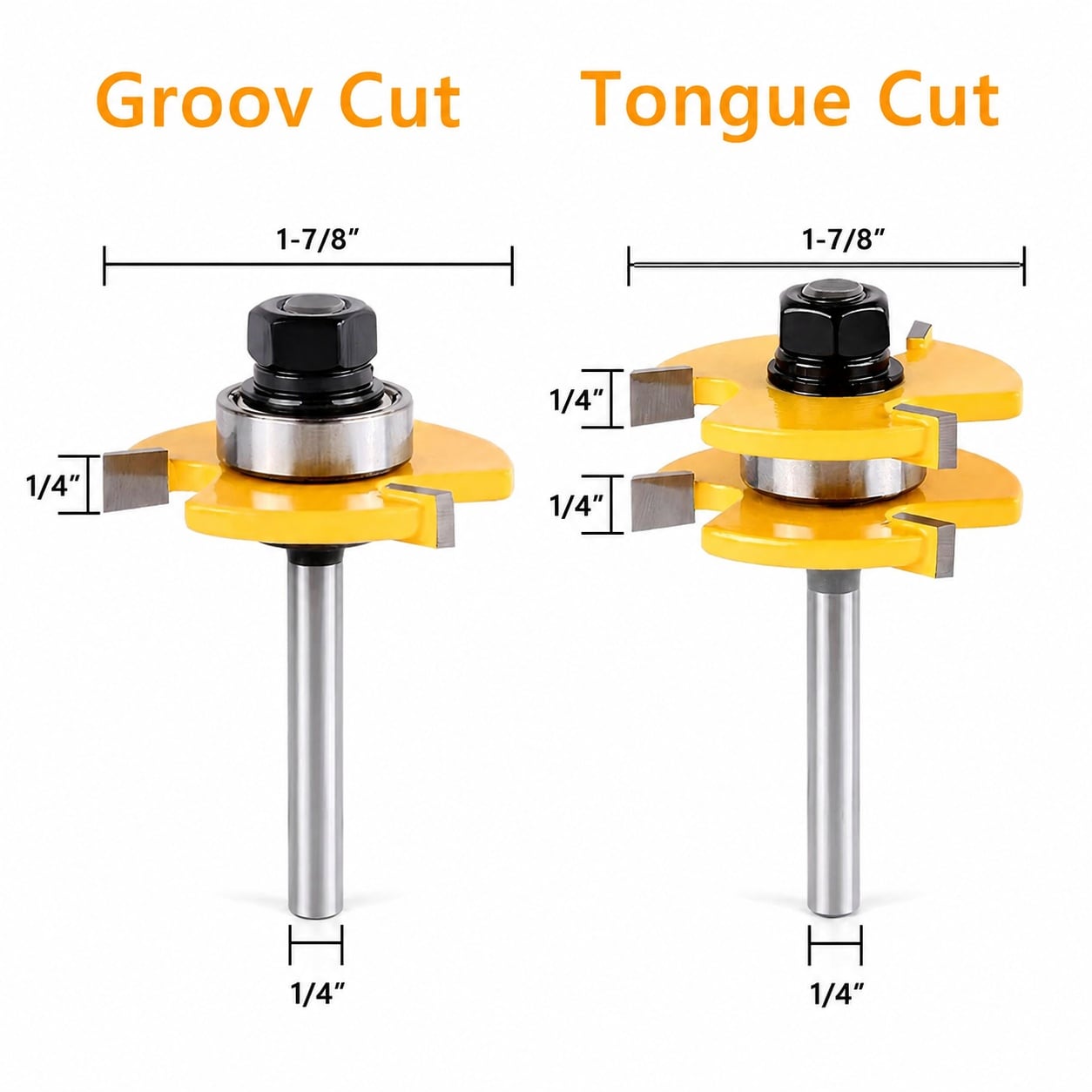 SenQWFa LDC0824C008 Cabinetry-Joinery-Router-Bits - View #2