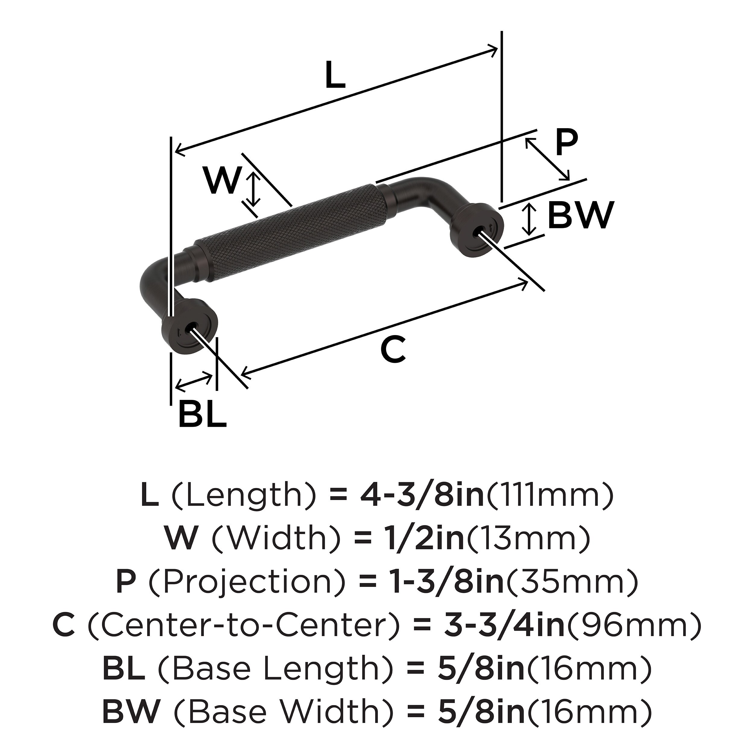 Amerock BP37682ORB Cabinet-Pulls - View #4