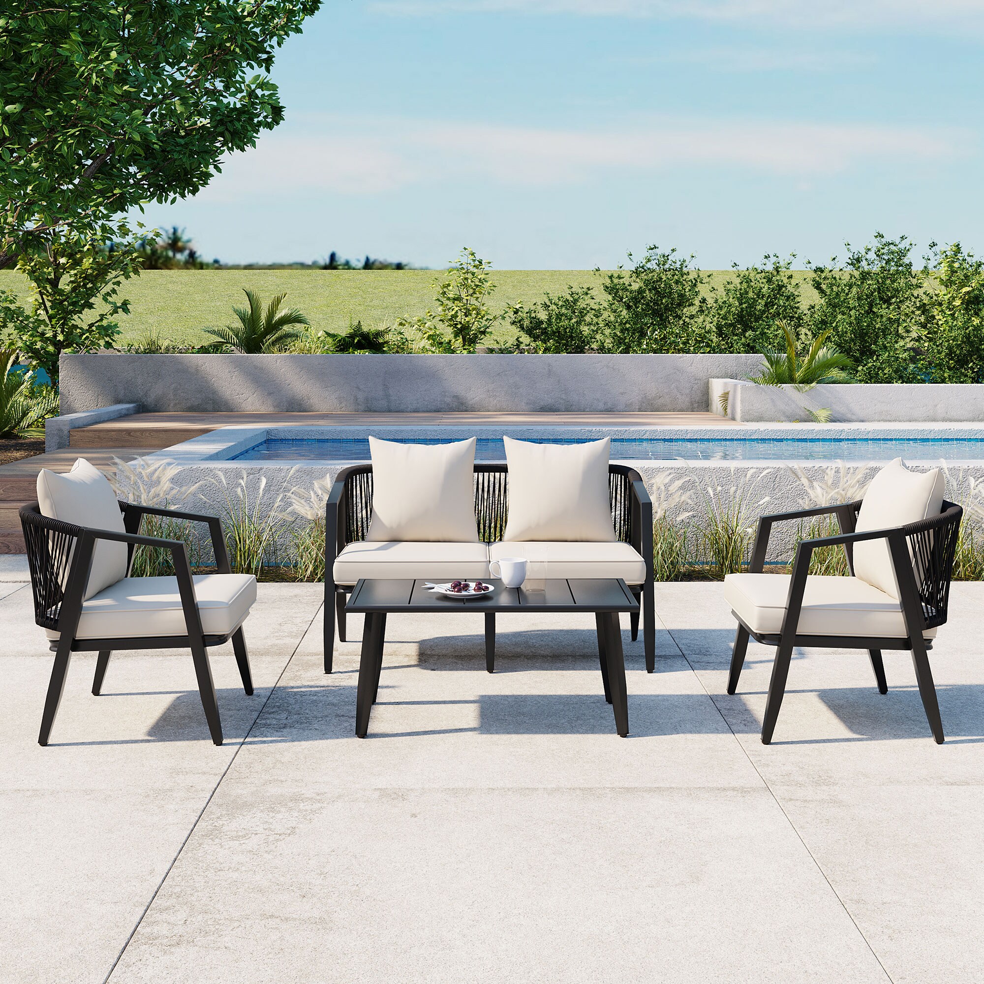 SINOFURN SYA010484BG Patio-Conversation-Sets - View #12
