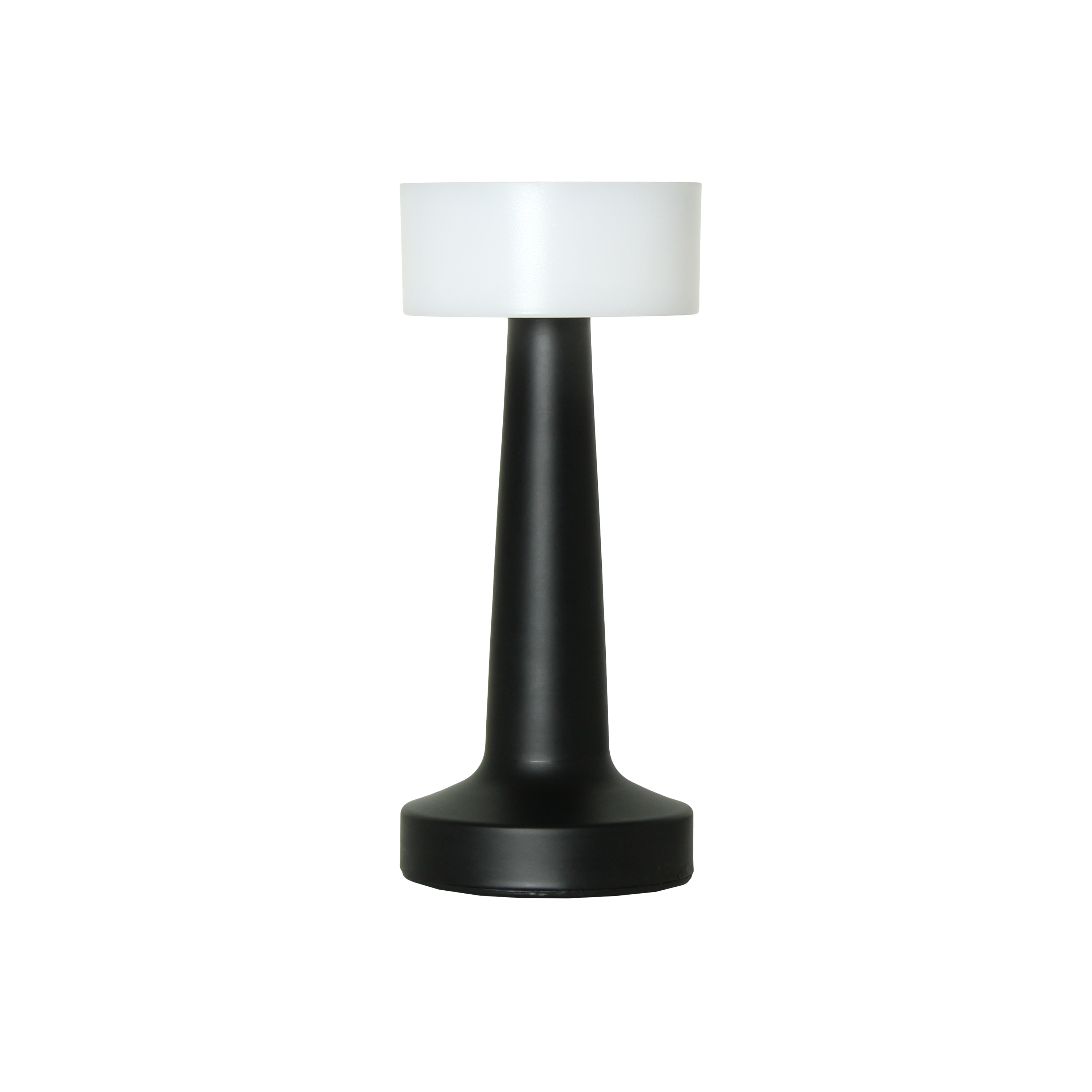 Simple Designs LD1082-BLK Mushroom Magic 8.5-in Black Touch Standard Desk Lamp with Metal Shade
