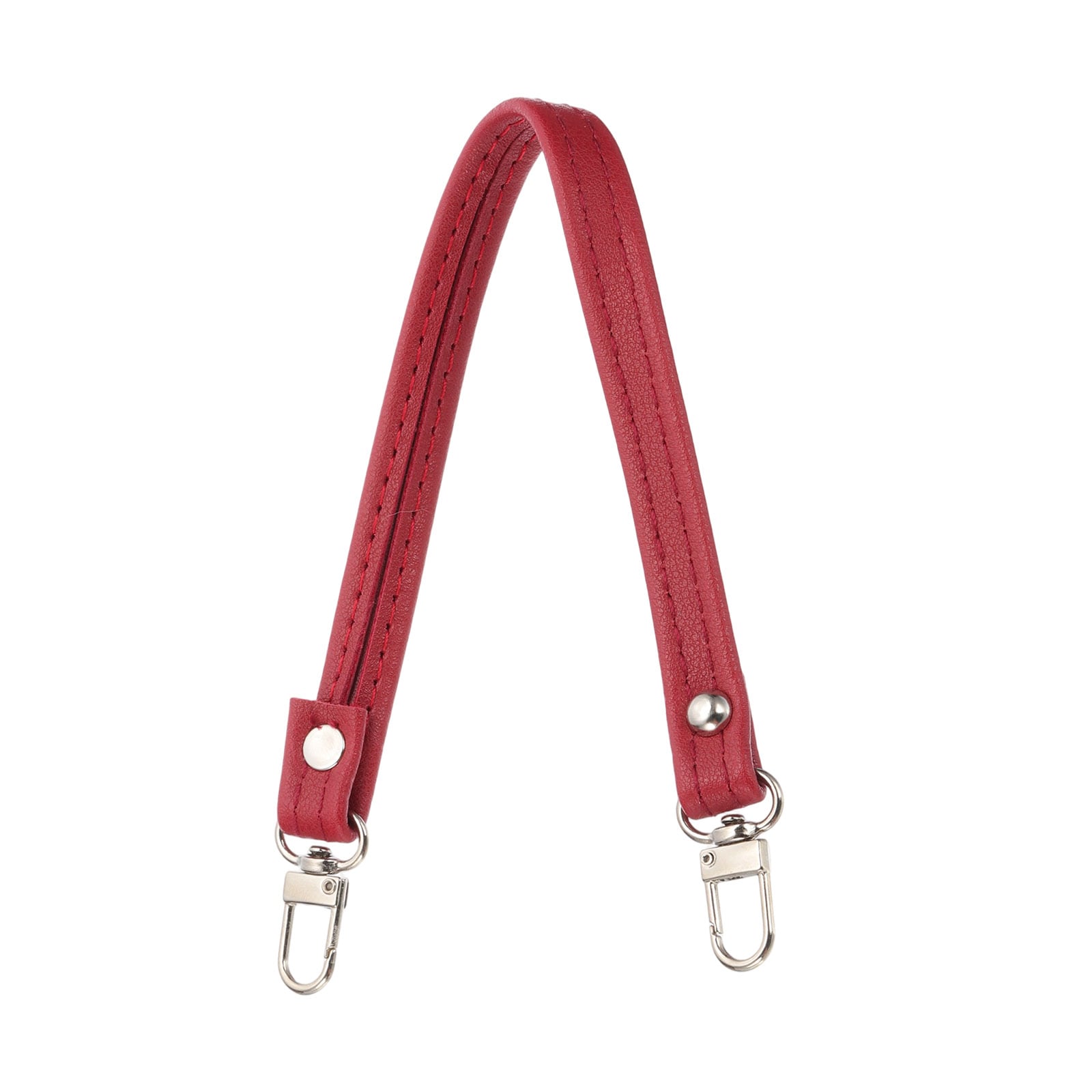 PATIKIL Leather Purse Handle Strap 13 Inch Leather Purse Strap Replacement DIY Women Clutch Bag Handbag Top Handle Strap Repair Accessories Wine Red #S26051200UX1972