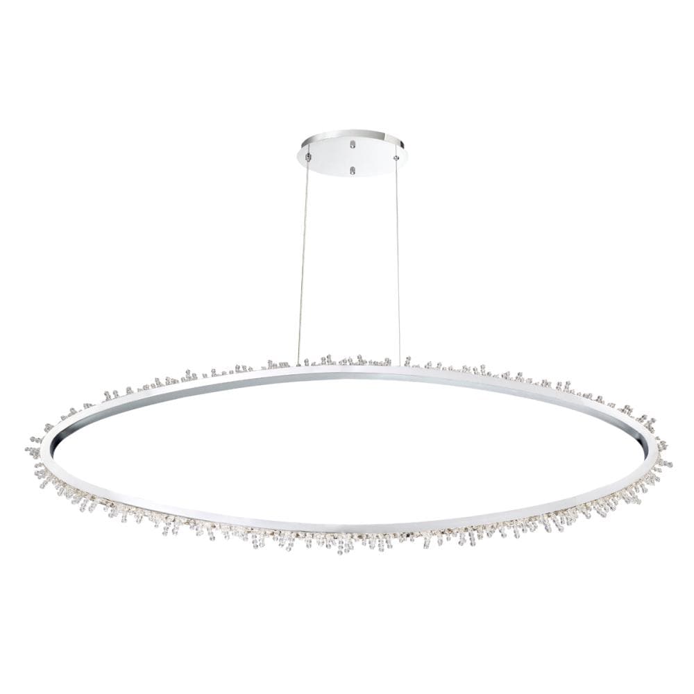 Eurofase 33730-011 Scoppia 1 -Light Chrome Transitional Integrated LED For Use in Dining Rooms, Foyers, Kitchens, Living Rooms Chandelier