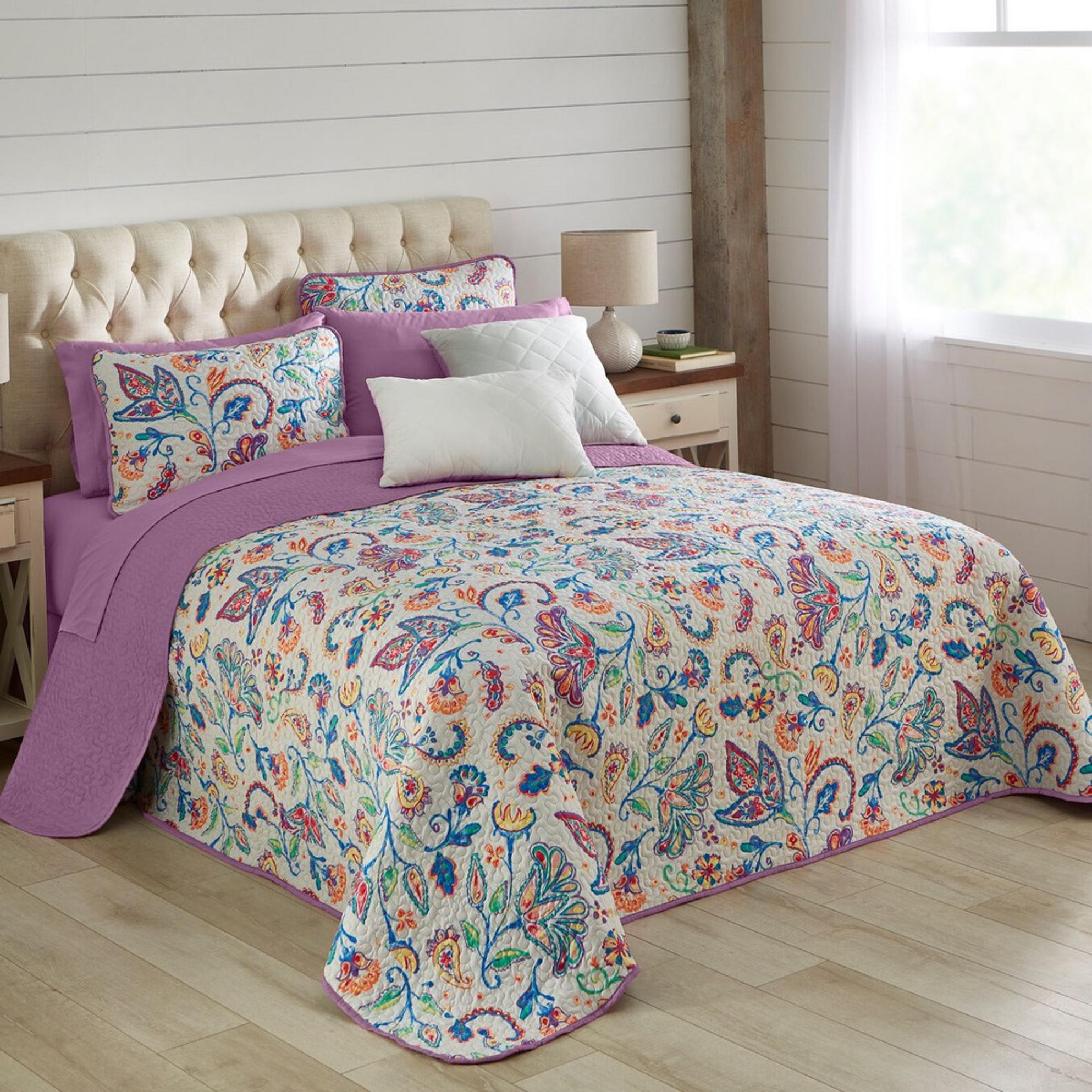 BrylaneHome 196392272856 BH Studio Reversible Quilted Bedspread