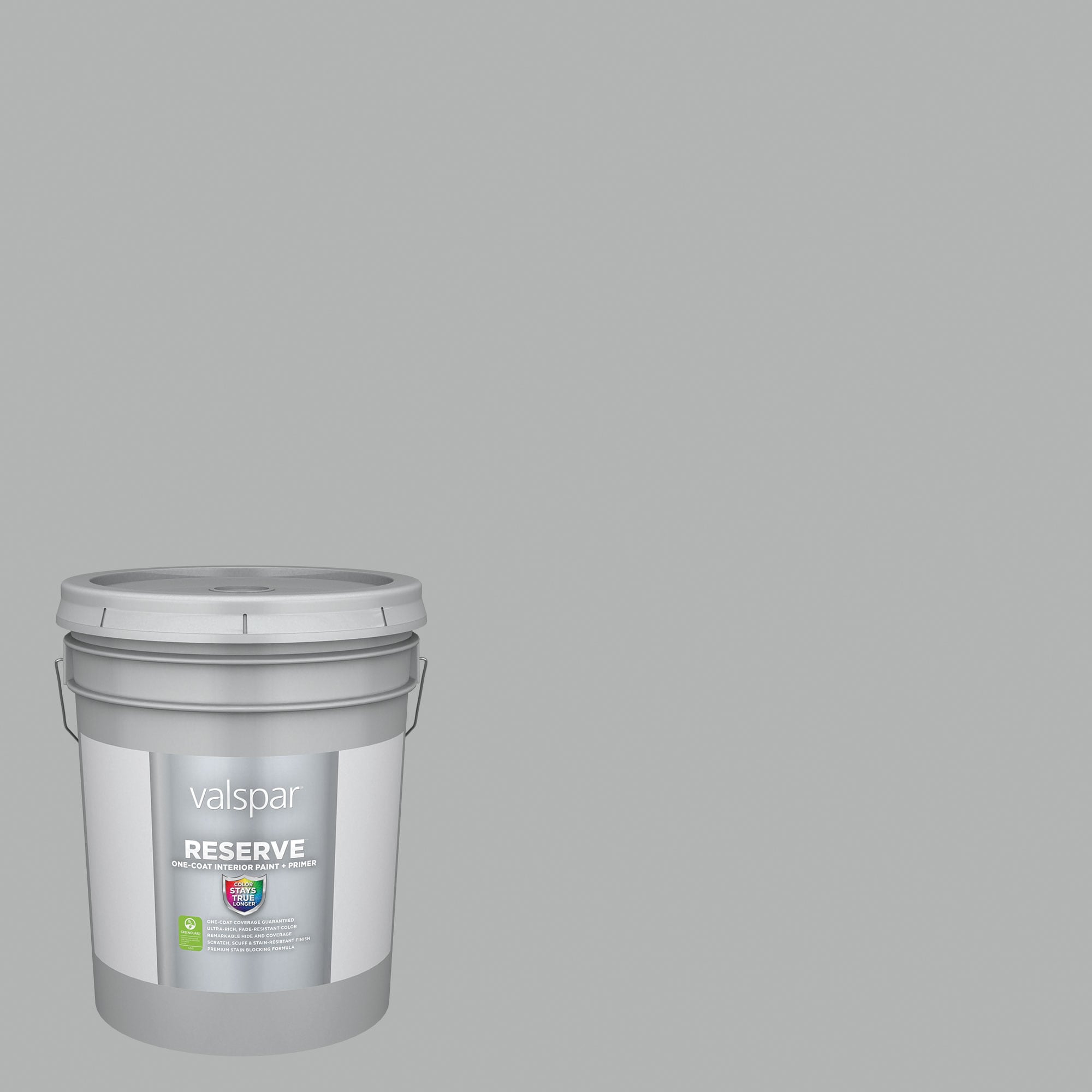 Valspar 4008-1B-2916585 Reserve Eggshell Polished Silver 4008-1B Latex Interior Paint Paint + Primer ( 5-gallon )