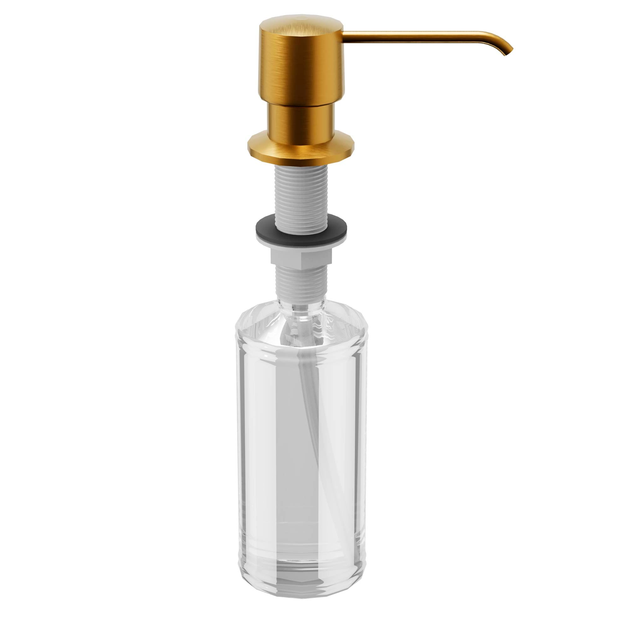 Karran SD25G Gold 12-oz. Capacity Deck-mount Soap and Lotion Dispenser