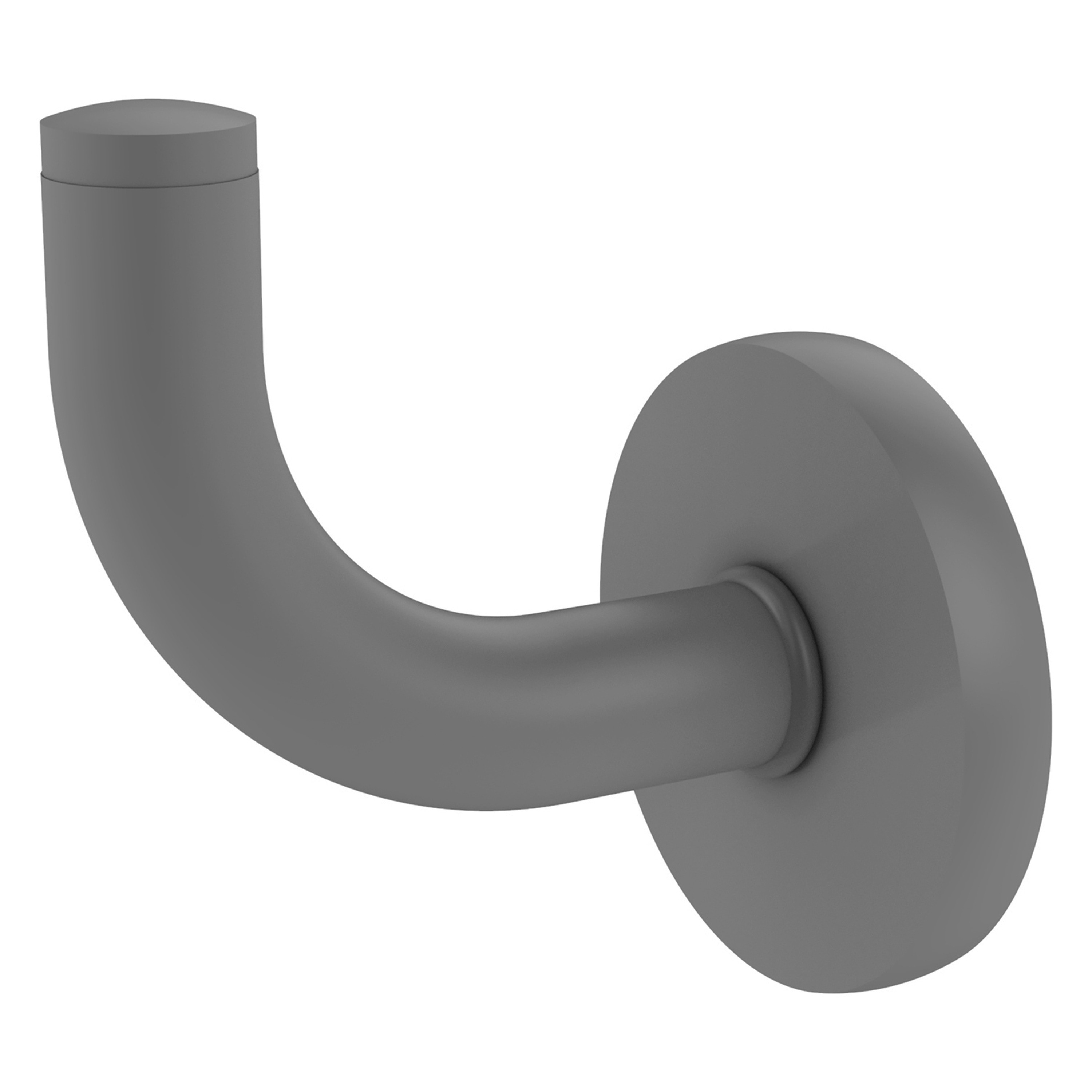 Allied Brass RM-20-GYM Remi Matte Gray Single -Hook Wall mount Towel Hook