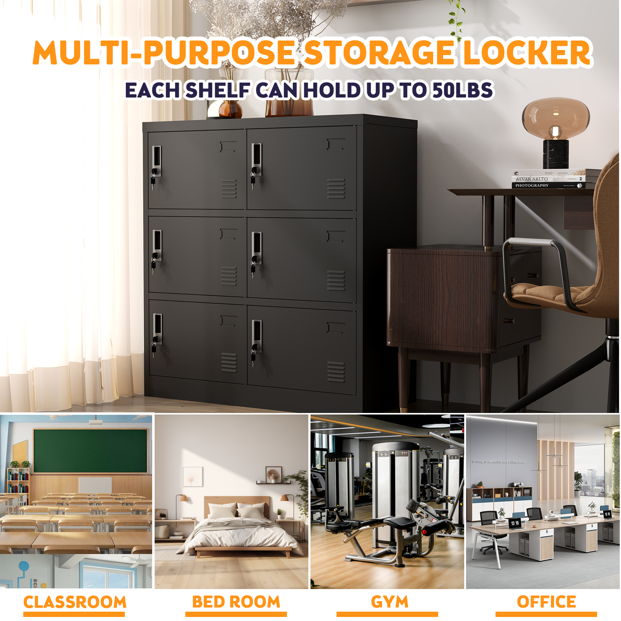 Kahomvis MAKE-QPO2-946 Storage-Lockers - View #5
