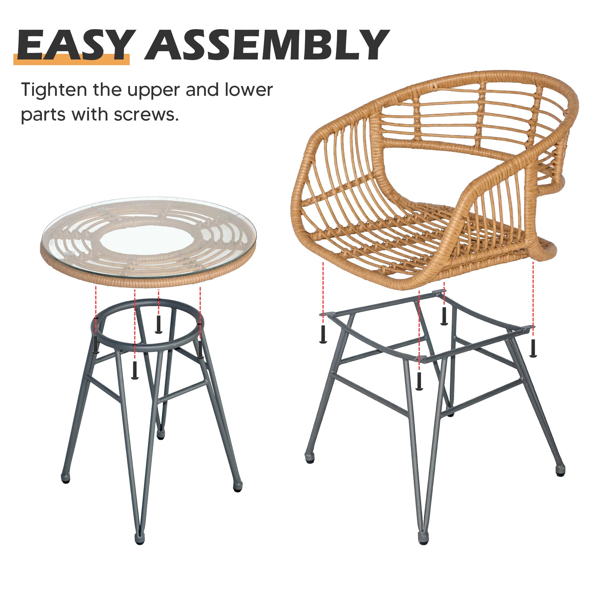 Grearden ZHSFV001-BL Patio-Conversation-Sets - View #8