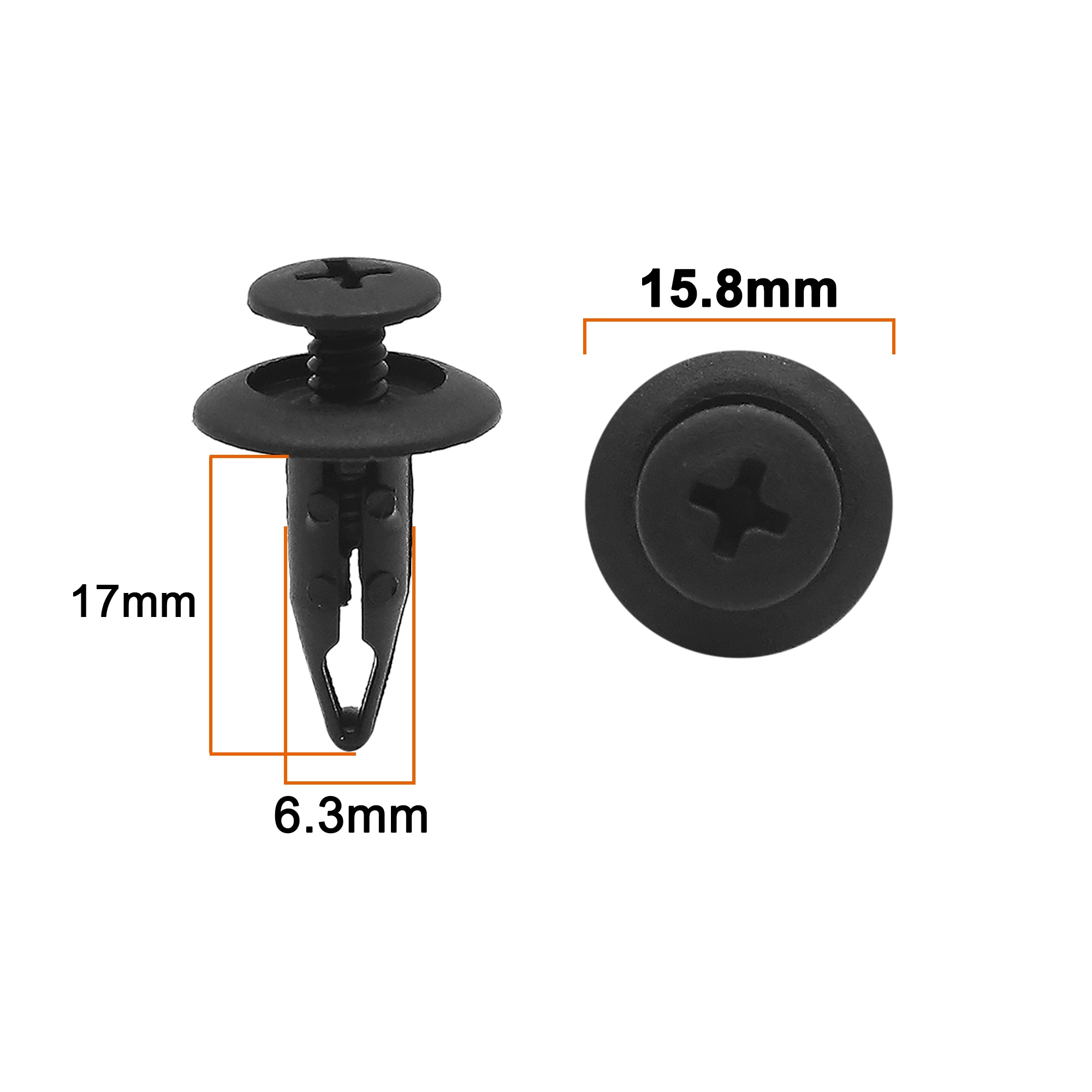 100 Pezzi Clip E Fastener In Plastica Per Auto - Rivetti Parafango E Pannelli Porta