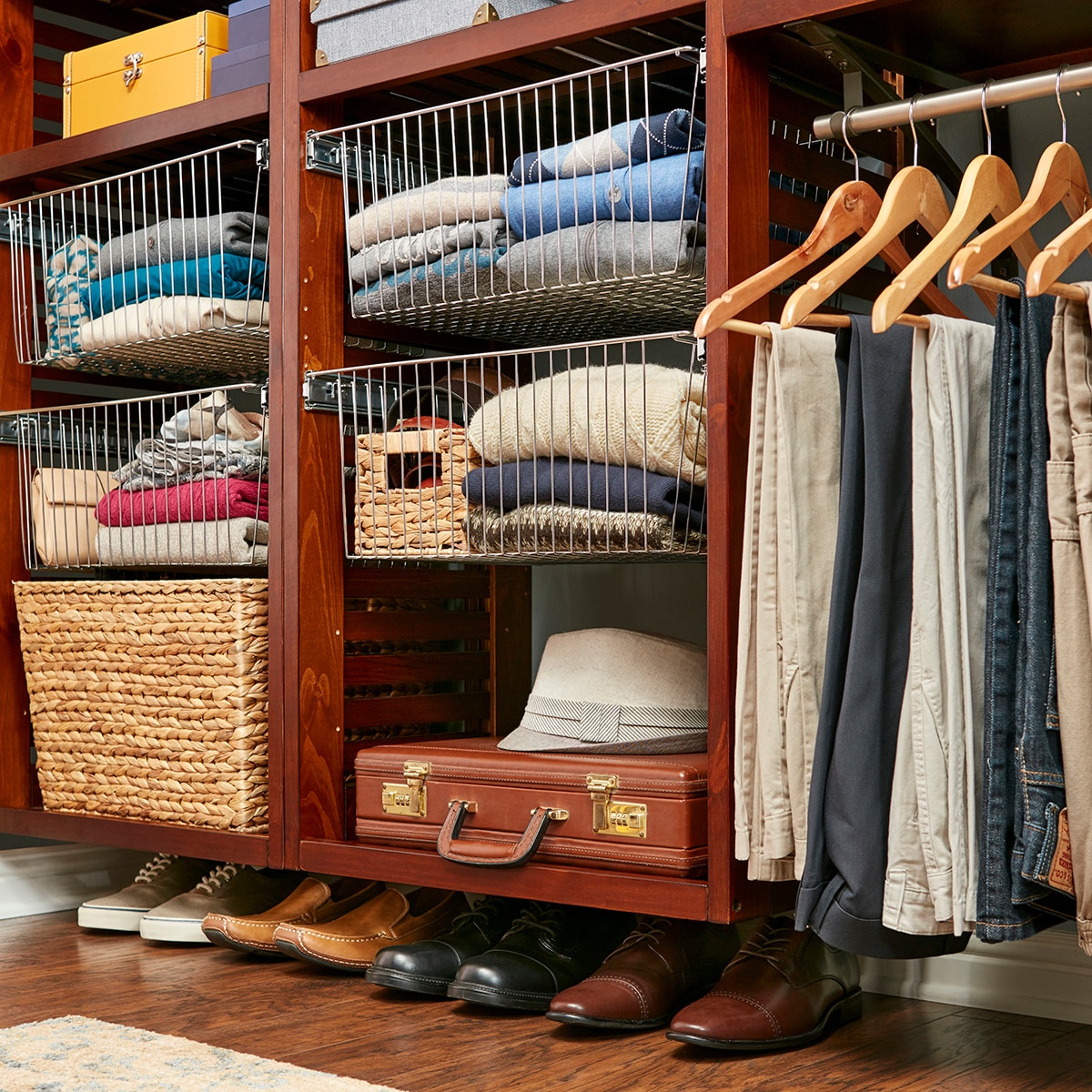 Shop allen + roth Basket Storage Organization Collection at