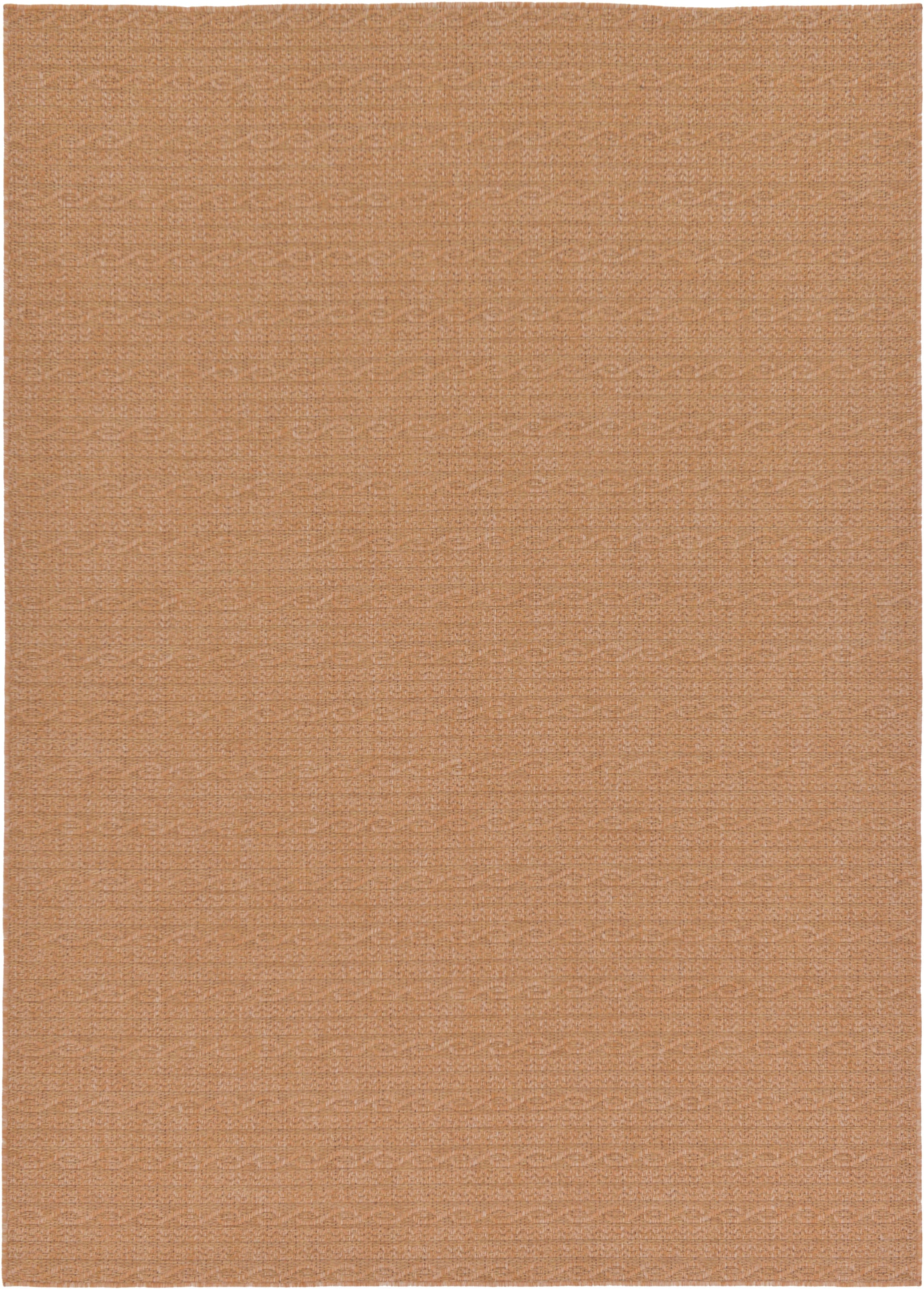 Unique Loom 3126523 Links Outdoor 7 x 10 (ft) Loomed Polypropylene Light Brown/Beige Rectangular Indoor/Outdoor Geometric Area rug