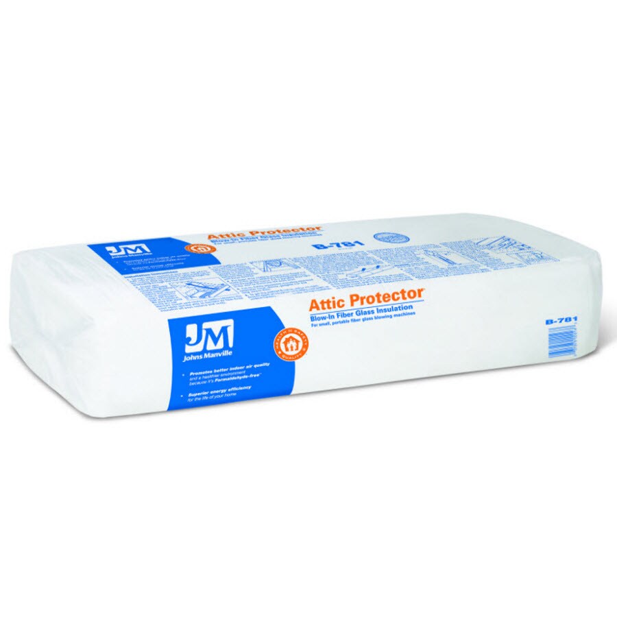 Johns Manville B781S Attic Pro R-19 Fiberglass Blown-In Insulation Sound Barrier 103-sq ft per bag (25 lbs.)