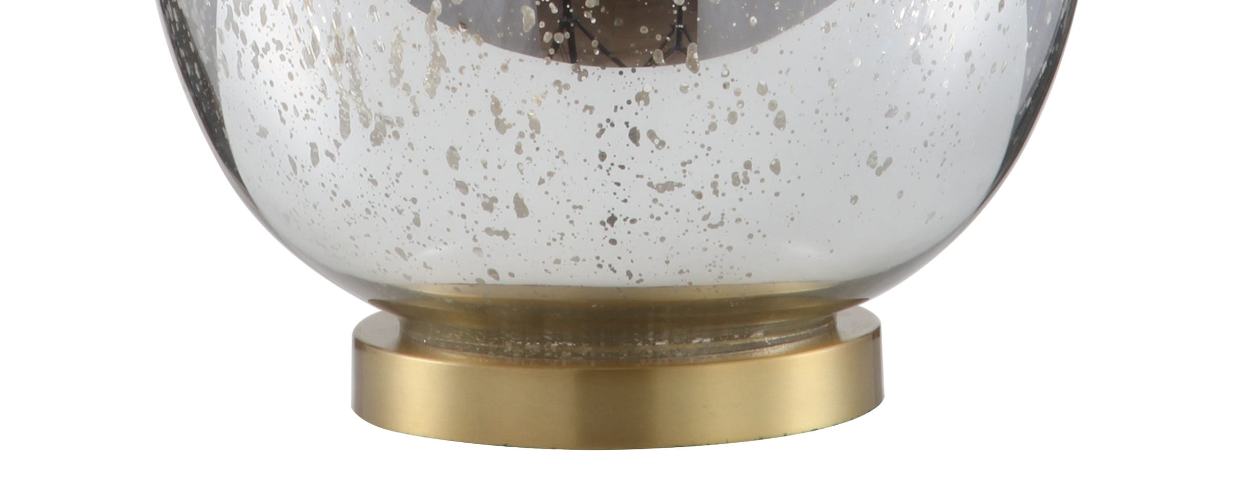 Oversized White and Brass Teardrop Table Lamp with Linen Shade