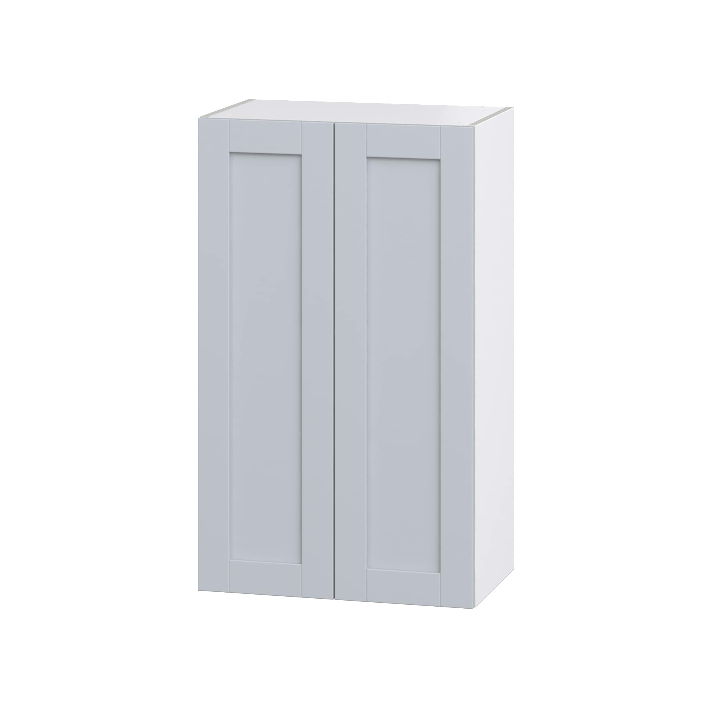 Hugo&Borg DSW2440-2-CH Charlesberg 24-in W x 40-in H x 14-in D Light Gray Wall Fully assembled Cabinet (Recessed Panel Shaker)
