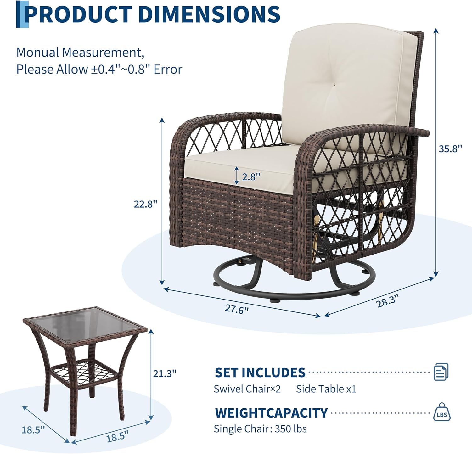Garvee 261004LA0000067 Patio-Conversation-Sets - View #2