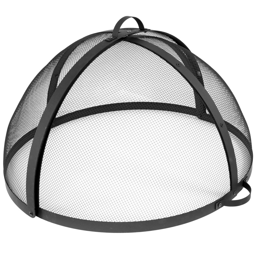 Sunnydaze Decor KF-EOS32 32-Inches Black Steel Fire Pit Spark screen