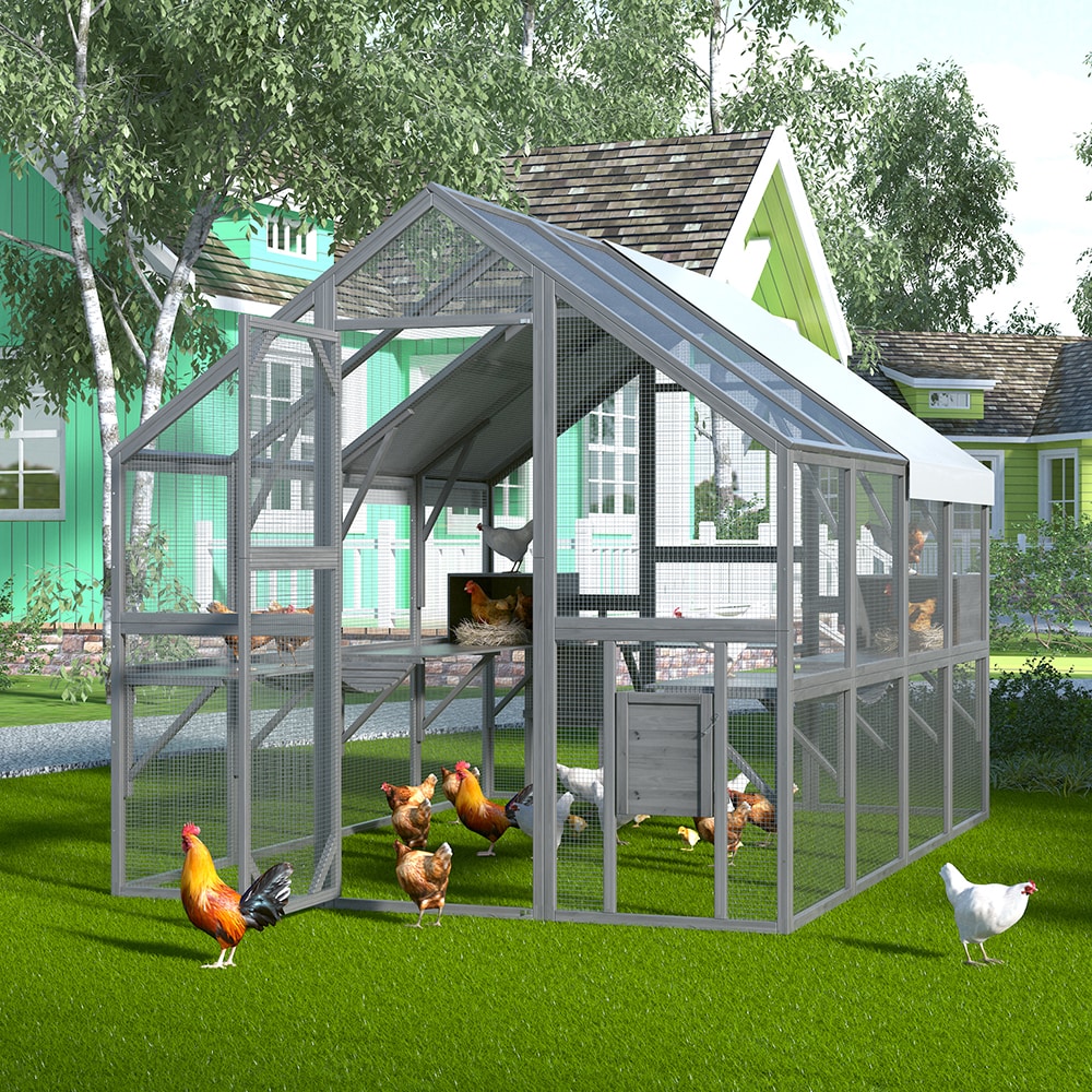 Homsee C-KF150158-05-AB Chicken-Coops-Rabbit-Hutches - View #3