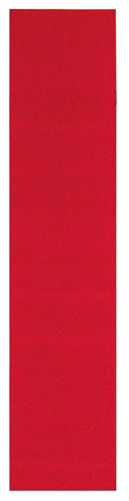 ECARPETGALLERY 313997 Bellisima 2 x 24 (ft) Loomed Polyester Red Rectangular Indoor Bohemian/Eclectic Runner rug