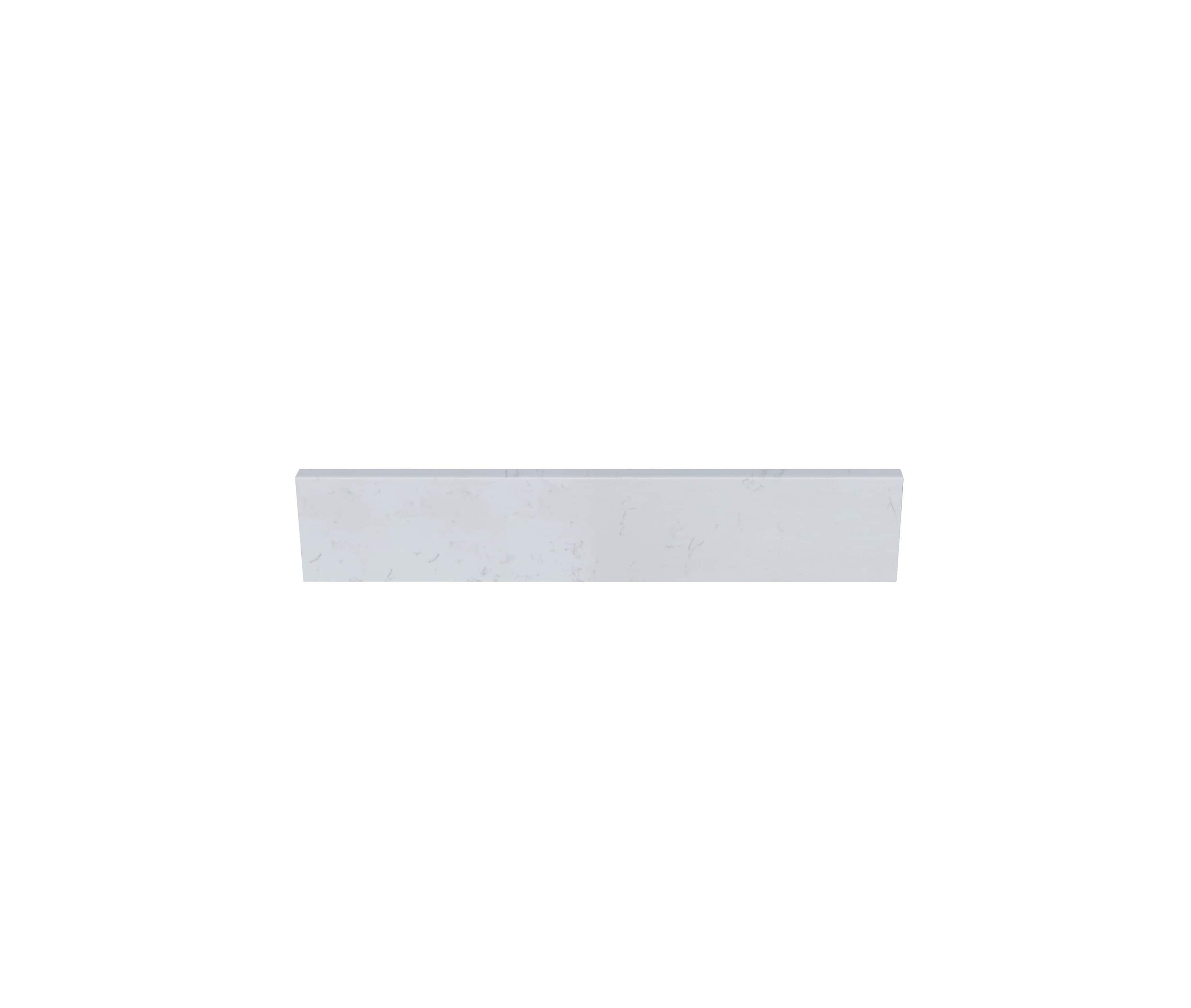 TJAmerican TJ25-40BS100 4-in H x 25 L White Carrara Engineered marble Bathroom Backsplash