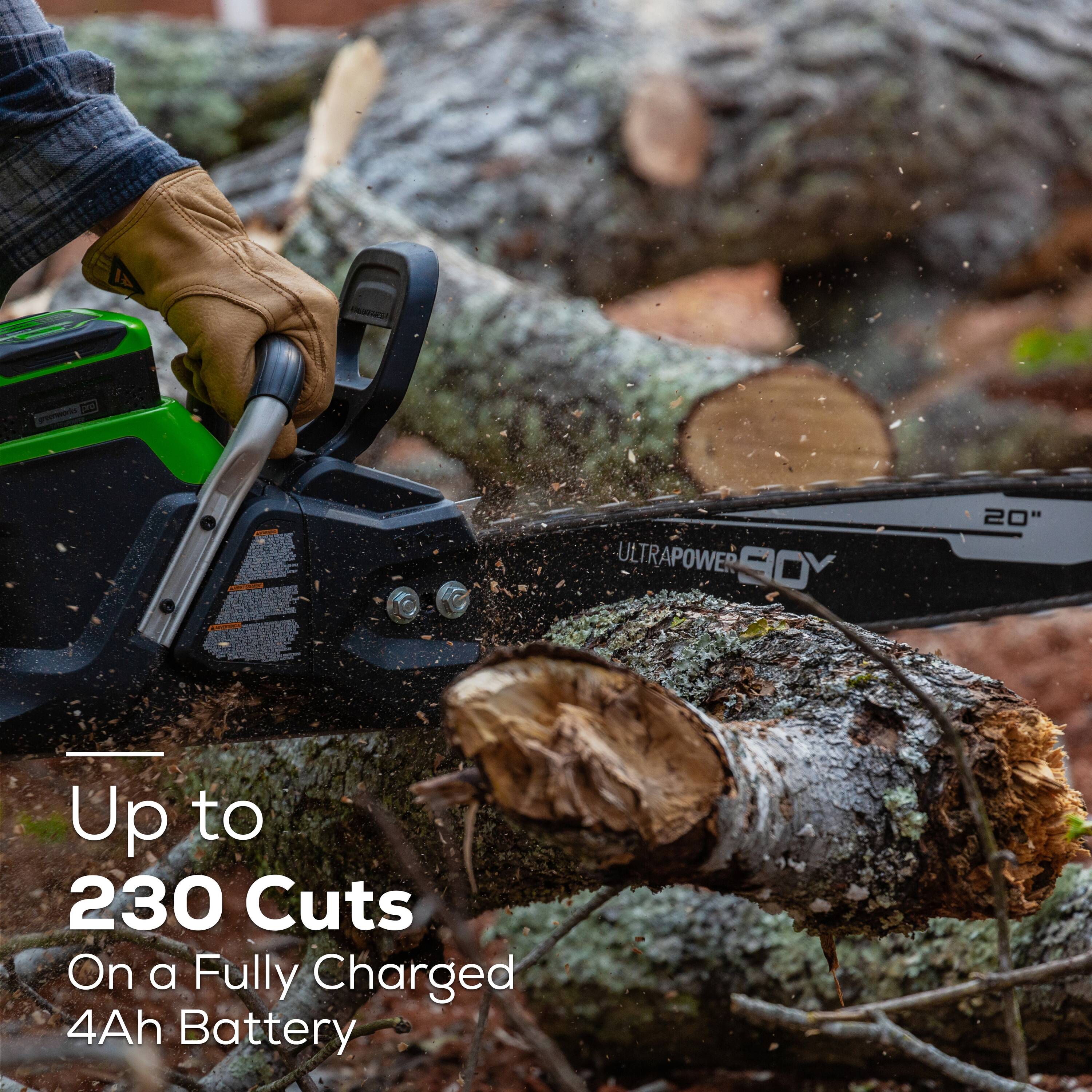 Greenworks CS80L416 Cordless-Chainsaw - View #9