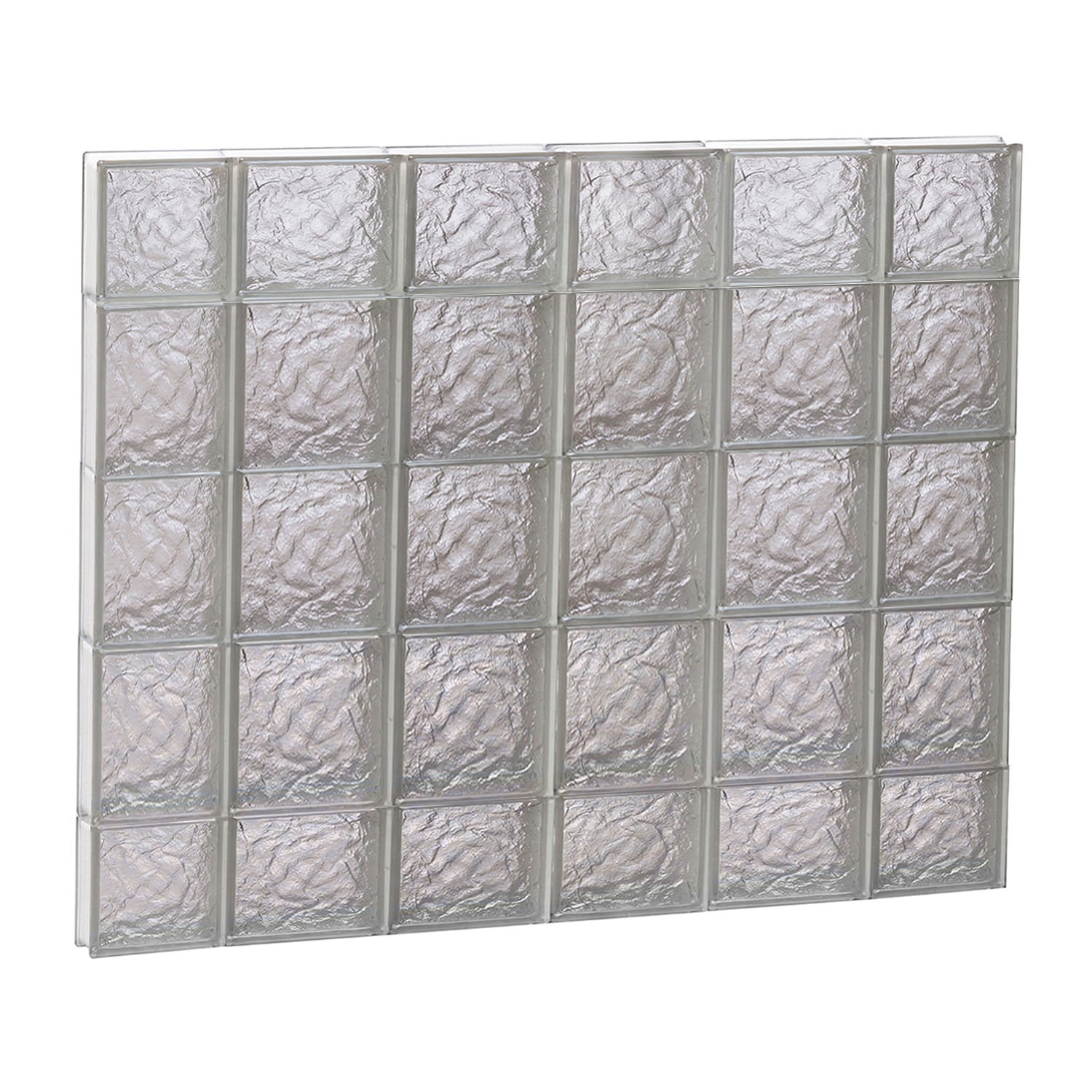 REDI2SET S4436IS Ice Glass 42-1/2-in x 34-3/4-in Frameless Replacement Glass Block Window