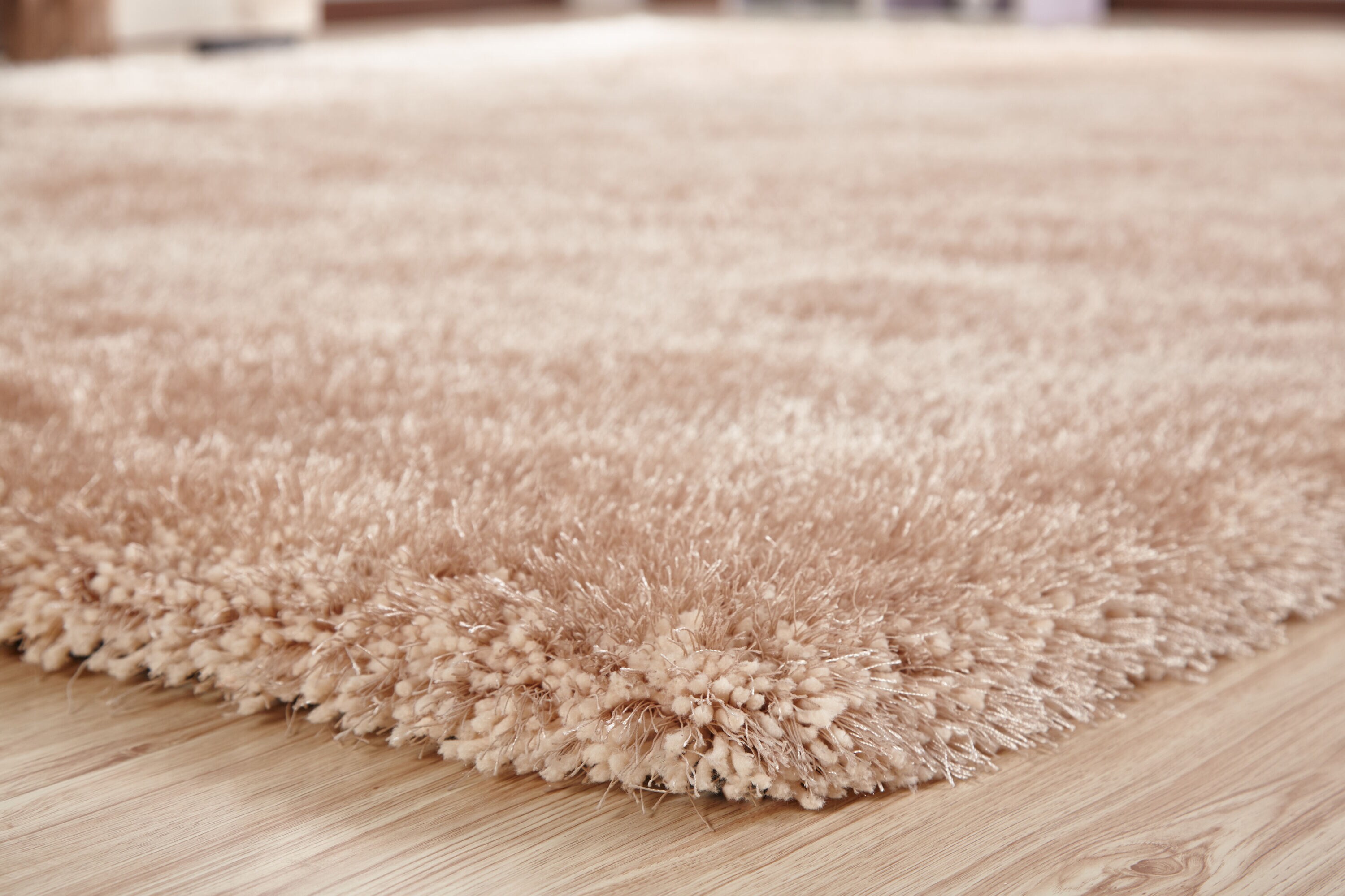 Amazing Rugs NS2010-811 Chubby Shaggy 8 x 11 (ft) Tufted Polyester Beige Rectangular Indoor Solid Area rug