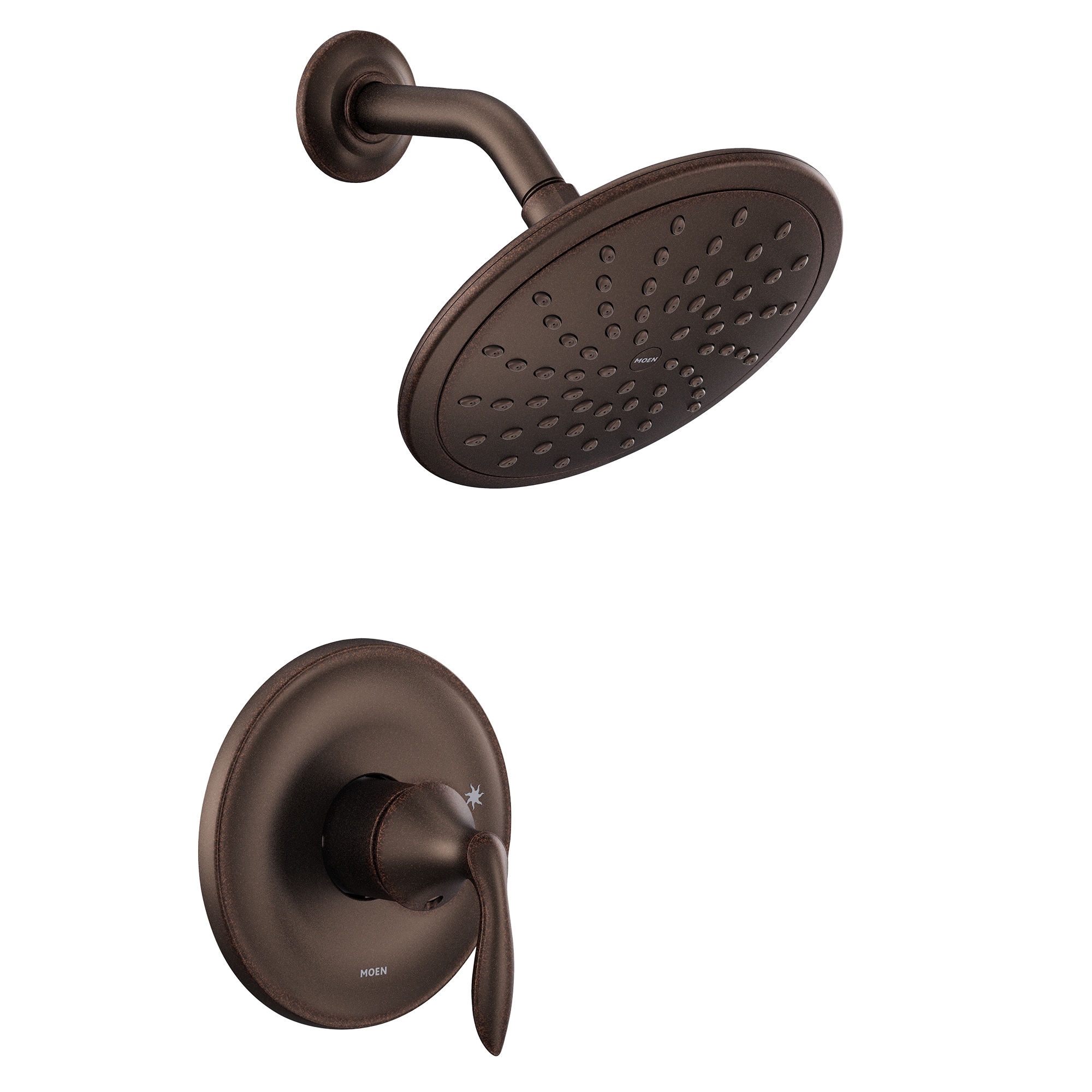 Moen UT2232EPORB Eva Oil Rubbed Bronze 1-handle Single function 8-Inches Round Shower Faucet
