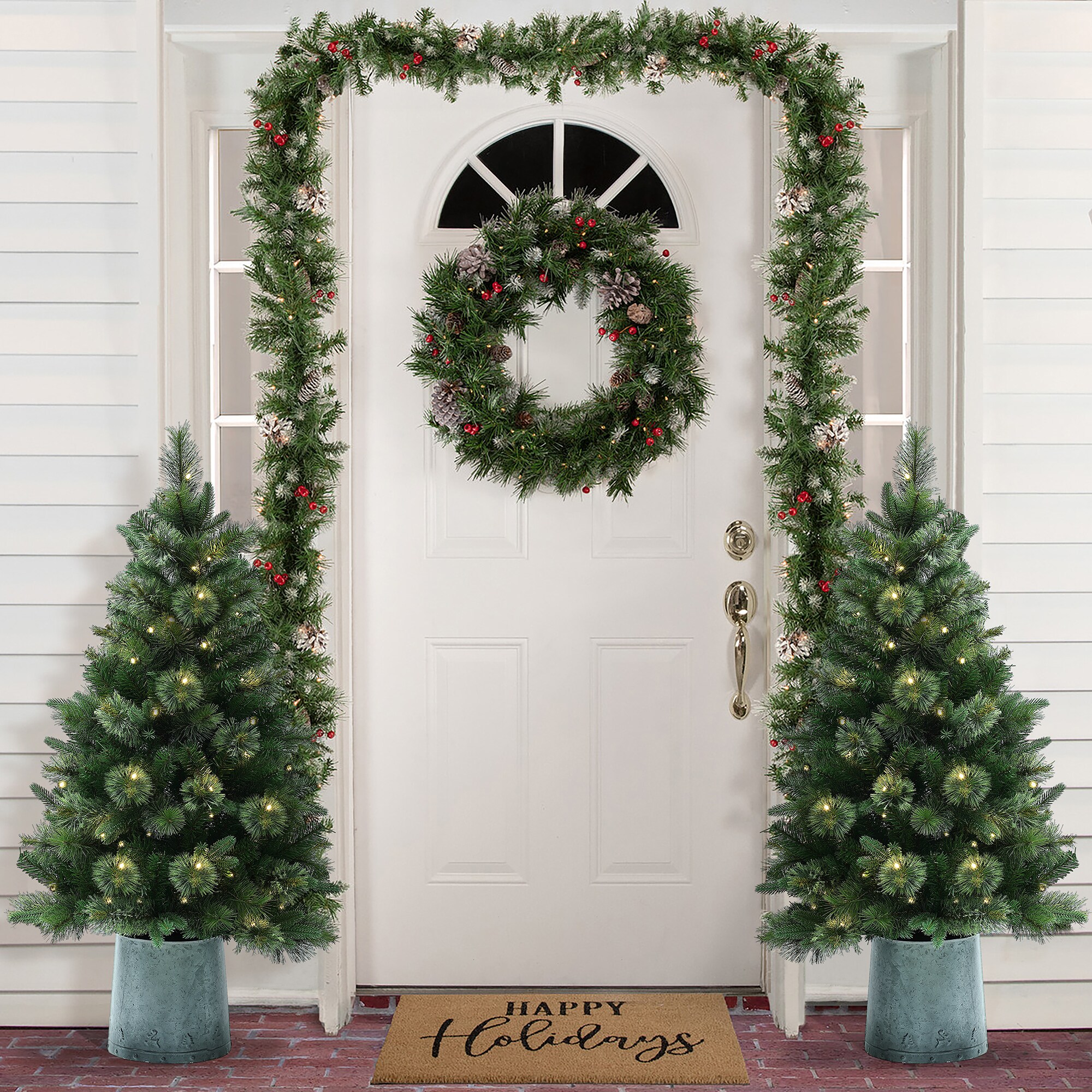 LuxenHome WHAP1787 Artificial-Christmas-Trees - View #5