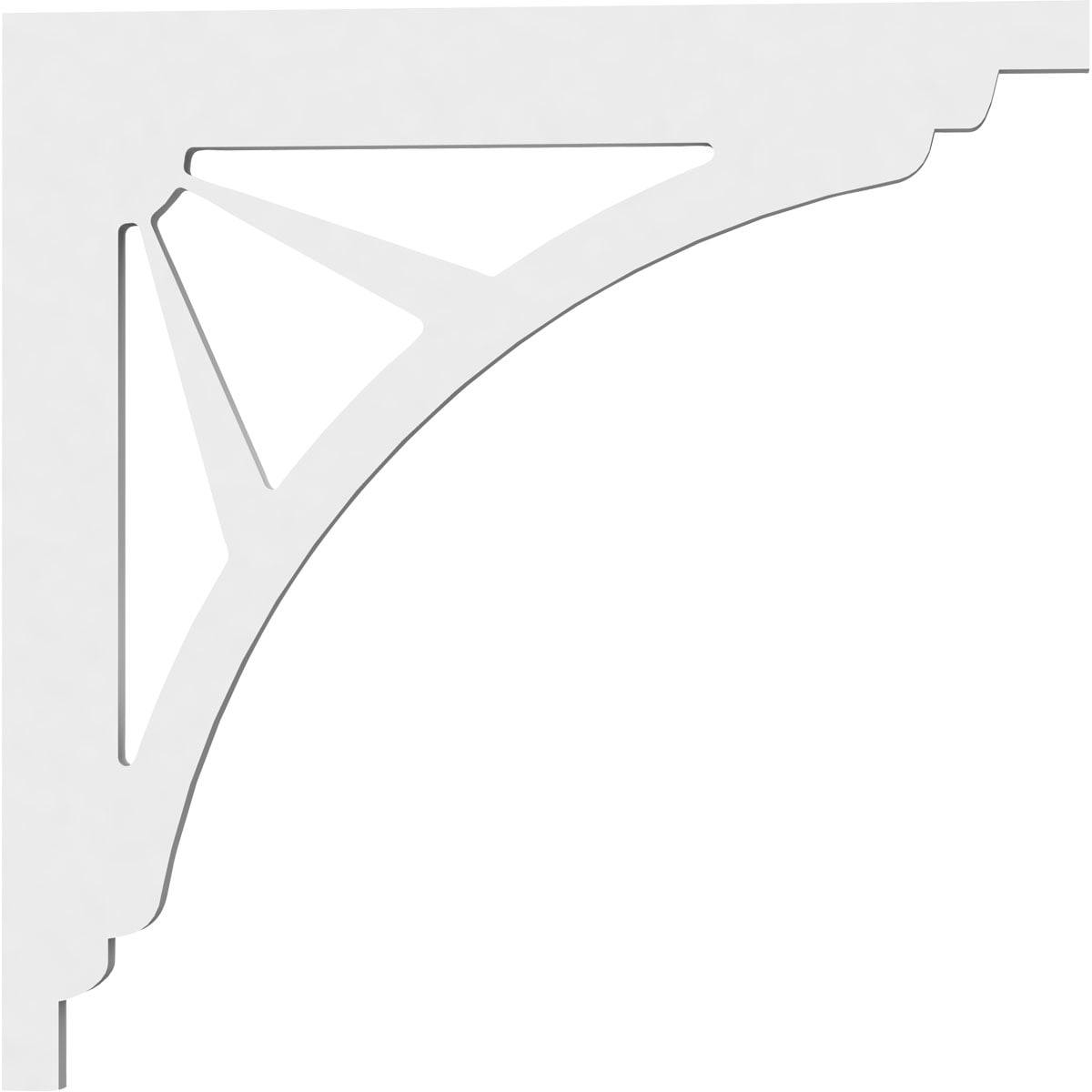 Ekena Millwork BKTP01X14X14ST Exterior-Brackets-Braces - View #3