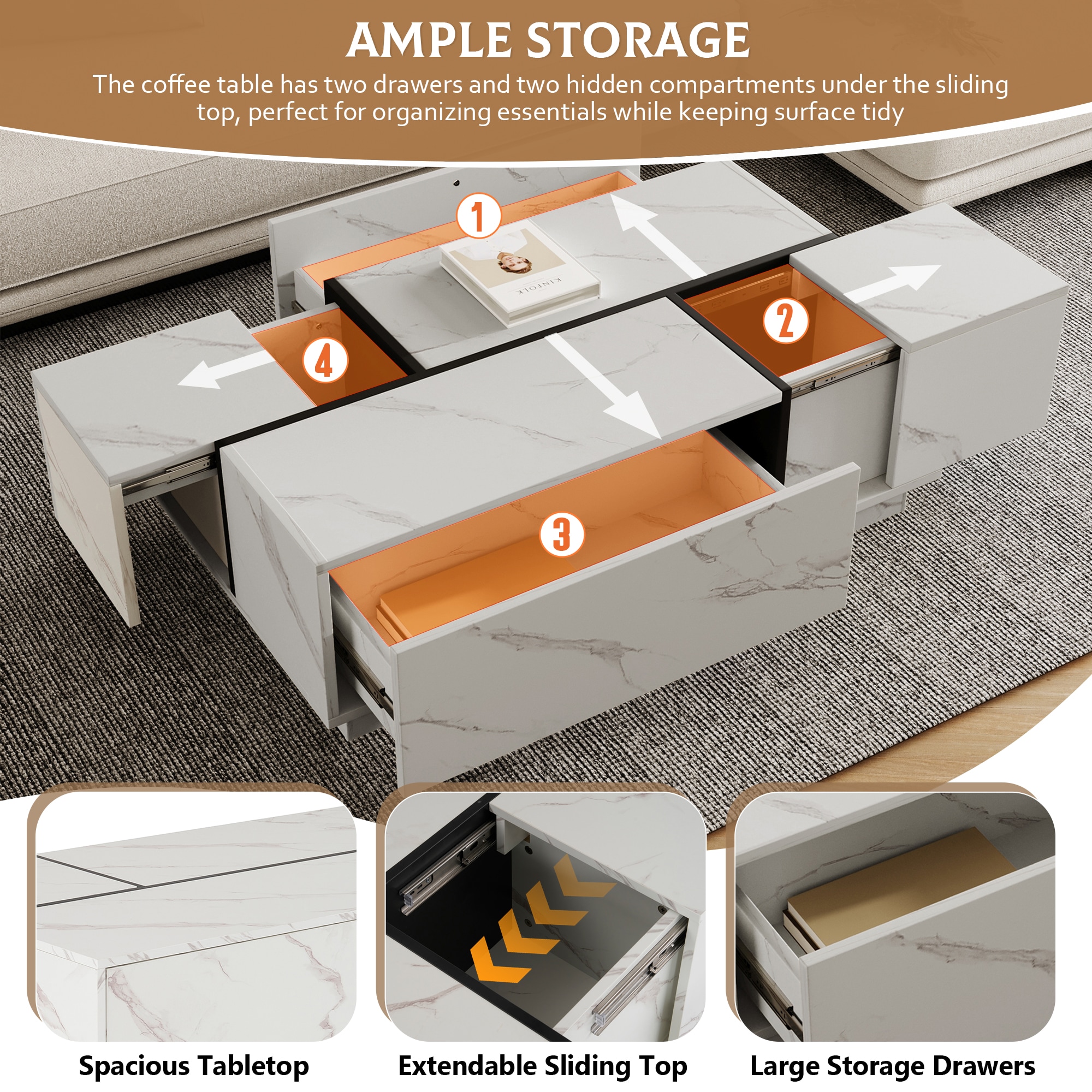 ModernLuxe L3P-N735P250955K Coffee-Tables - View #4