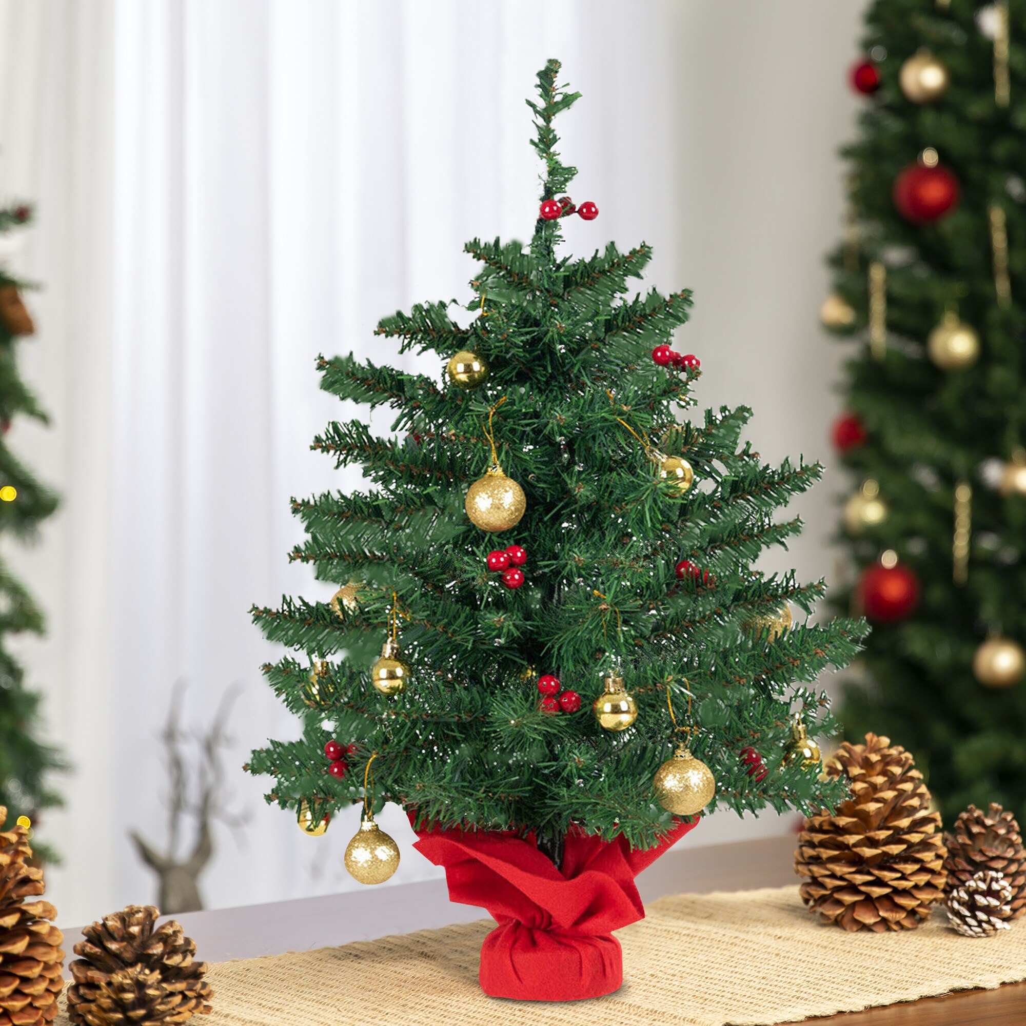 WELLFOR CM-HWY-21215 Artificial-Christmas-Trees - View #3