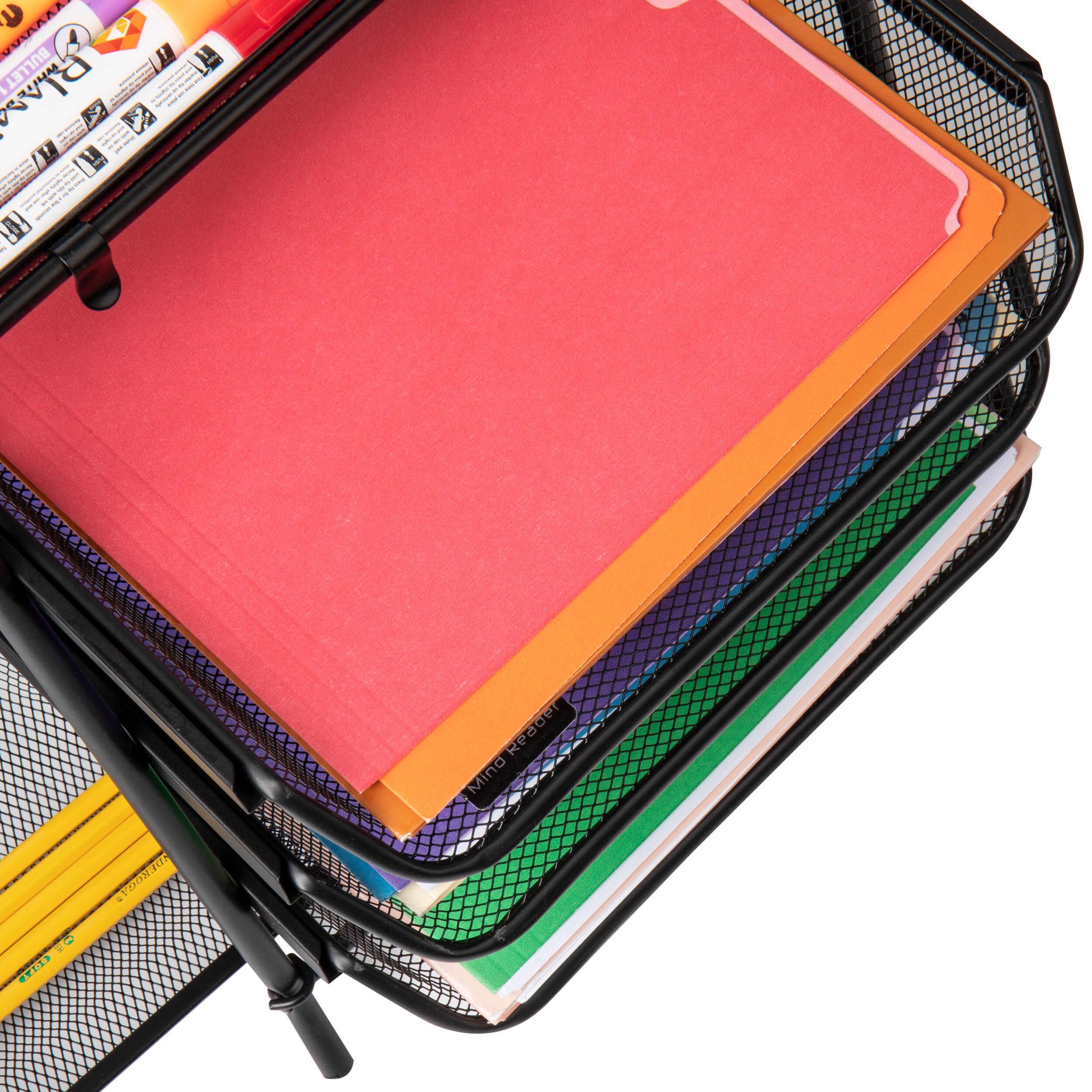 Mind Reader 3TFILE-BLK Desktop-Organizers - View #4