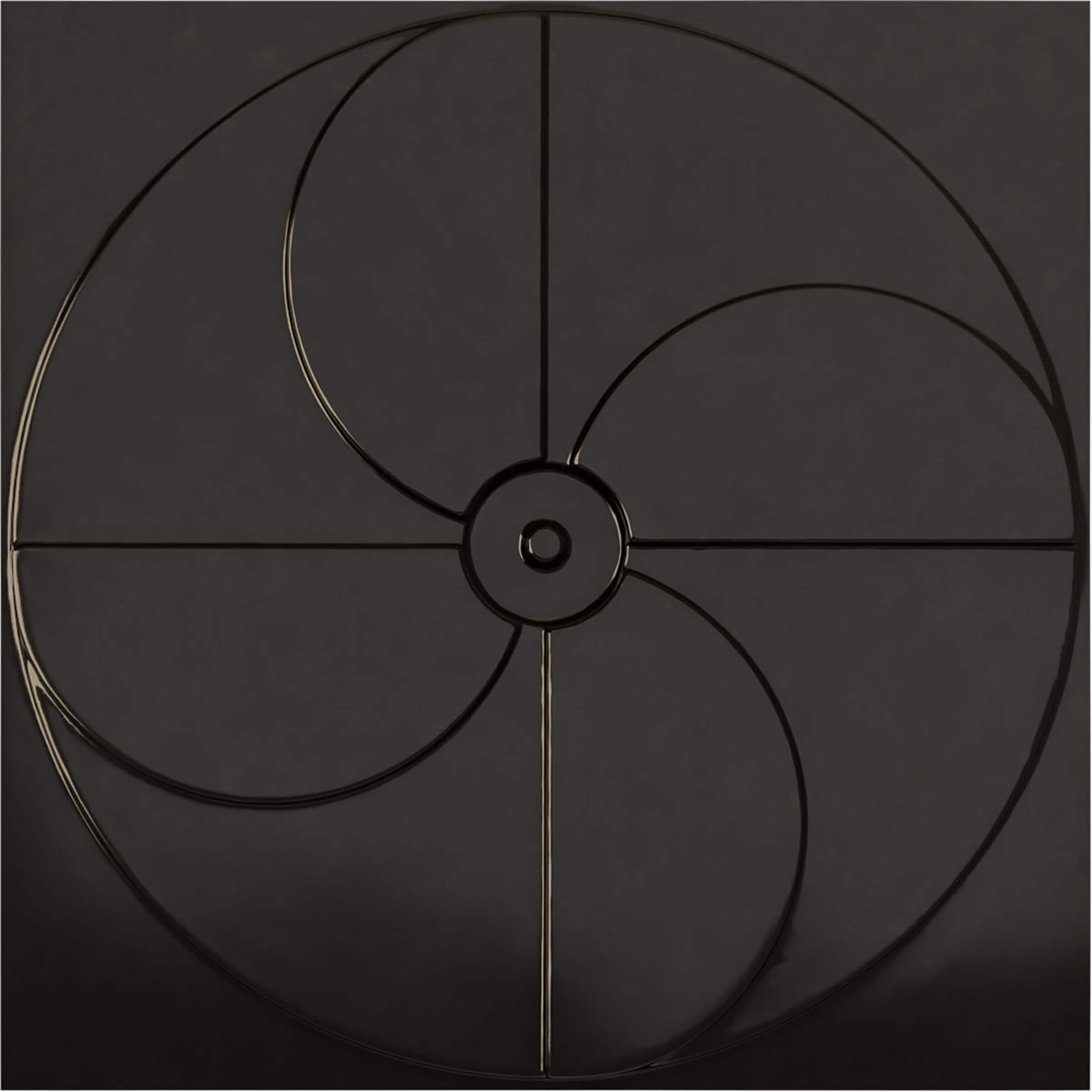 Ekena Millwork WP20X20WIECA-CASE-12 19-5/8-in x 19-5/8-in Embossed Universal Metallic Carbon Mist PVC Wall Panel 12 -Pack