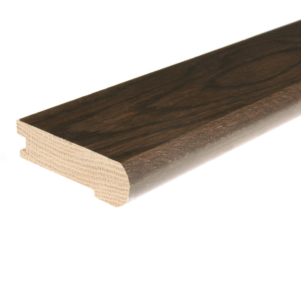 Flexco 778729 Solid Wood Stair Nose 2.75-in x 78-in x 0.75-in Espresso Prefinished Wood White oak Flush Stair Nosing