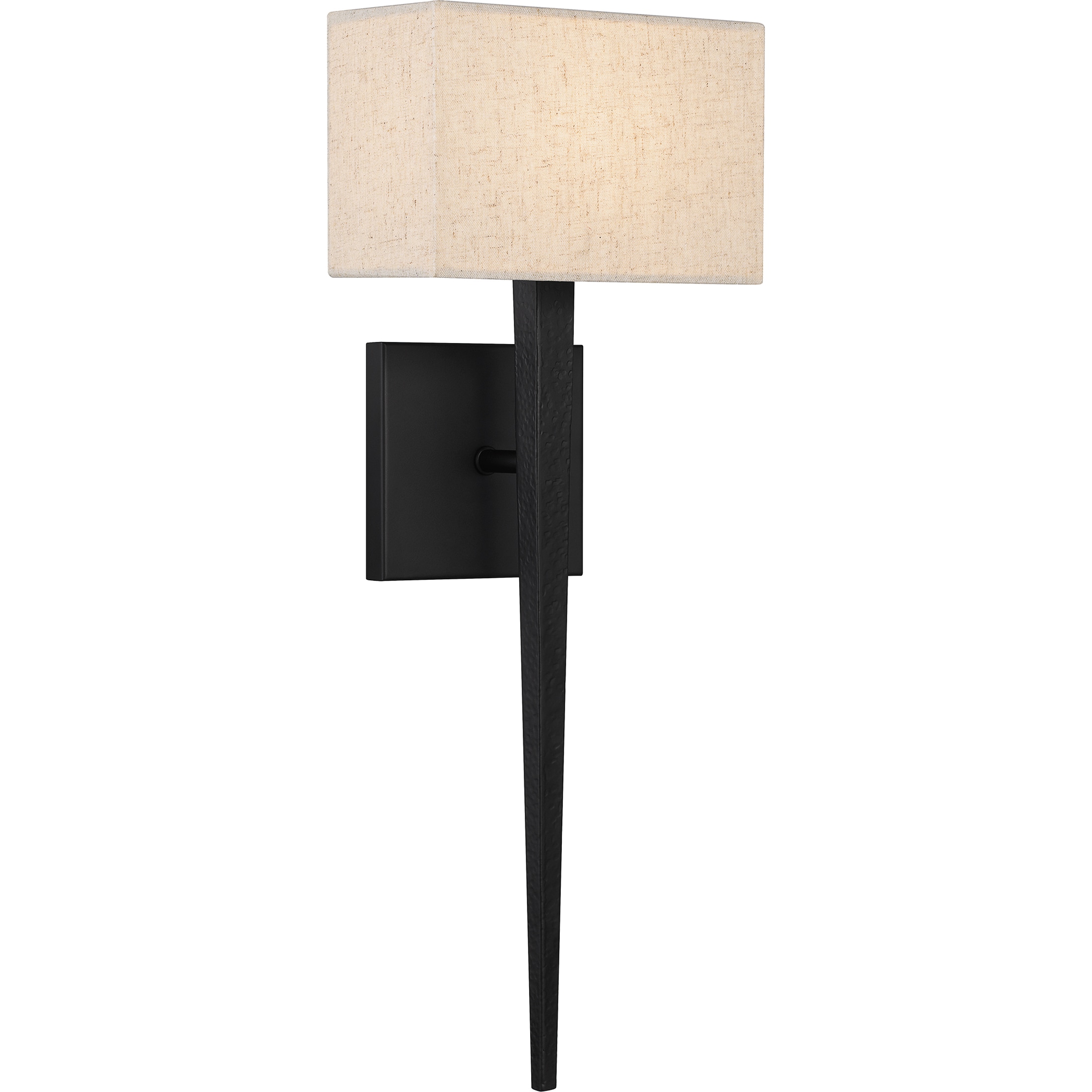 Quoizel QW16127MBK Rochell 8.25-in W 1 -Light Matte Black Transitional Wall Sconce
