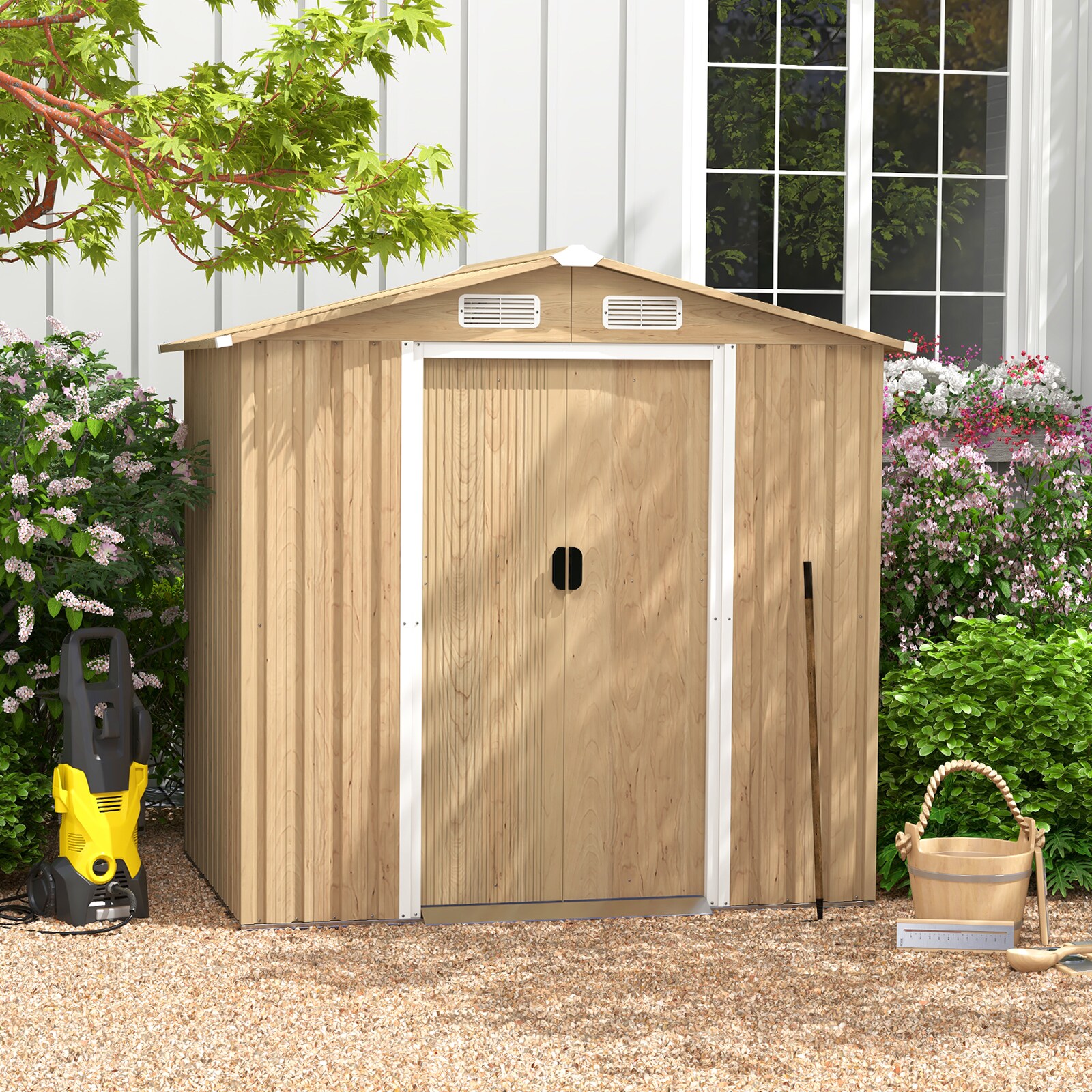 Slickblue D-CO-+AN6014TG Metal-Storage-Buildings-Sheds - View #3