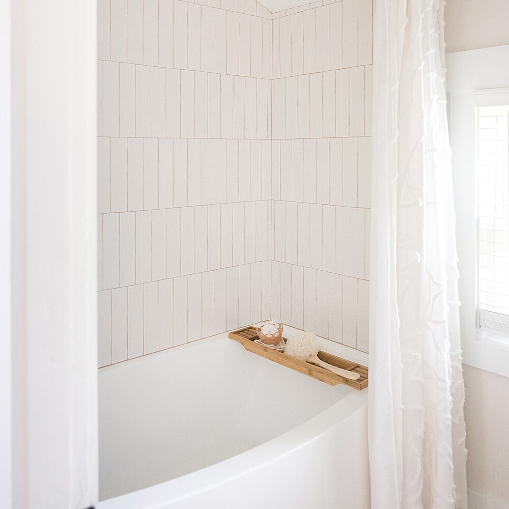 Glossy White 2" x 10" Ceramic Subway Wall Tile