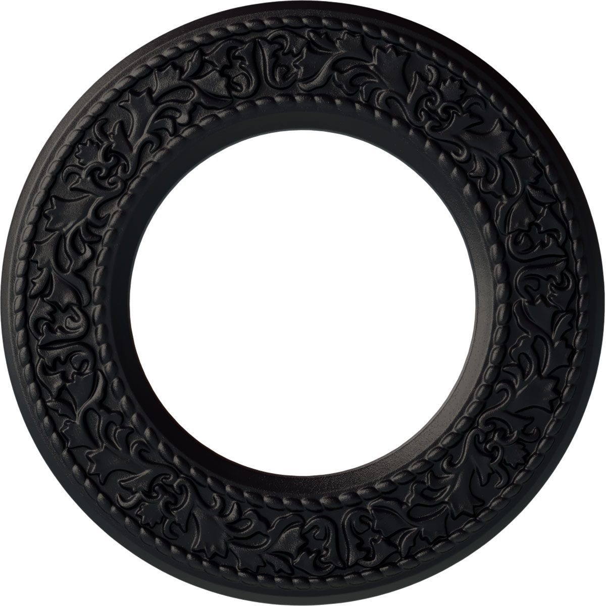 Ekena Millwork CM13BLSGS Blackthorn 13.375-in W x 13.375-in L Painted Steel Gray Polyurethane Whole Ceiling Medallion