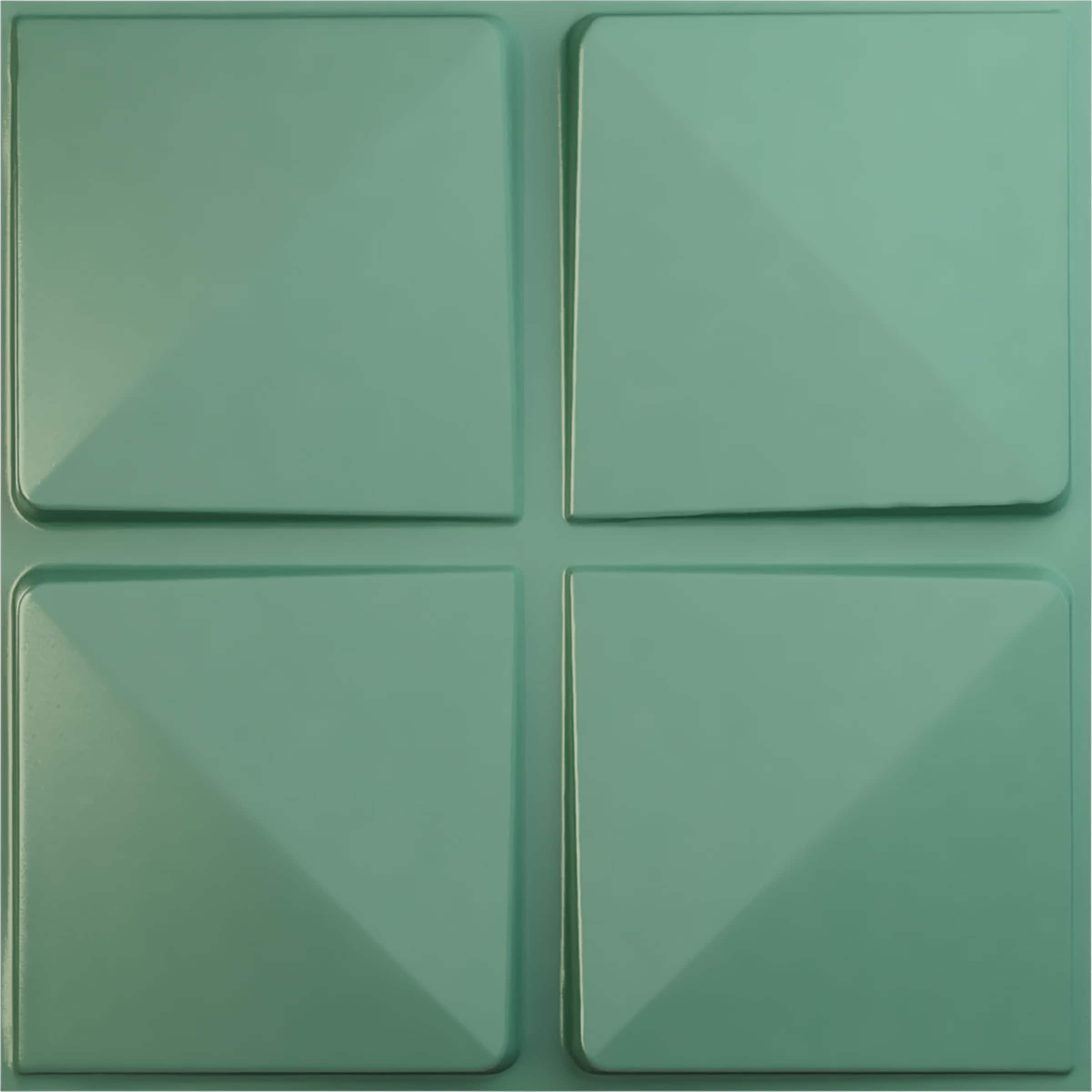 Ekena Millwork WP20X20EDFSM-CASE-12 19-5/8-in x 19-5/8-in Embossed Paintable/Stainable Green PVC Wall Panel ( 12 -Pack, Covers 32.04 )