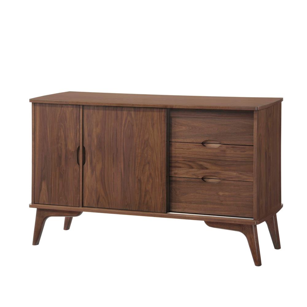 Picket House Furnishings DRB500SV Rosie Contemporary/Modern Walnut Wood Rubberwood Kitchen Hutch