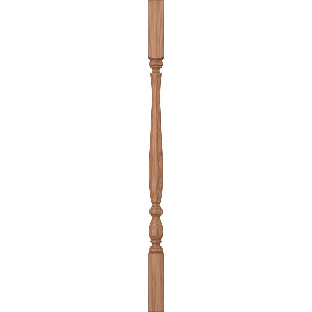 L.J. Smith Stair Systems LJP-2905-WO 34 34-in x 1.75-in Unfinished White Oak Square Top Stair Baluster