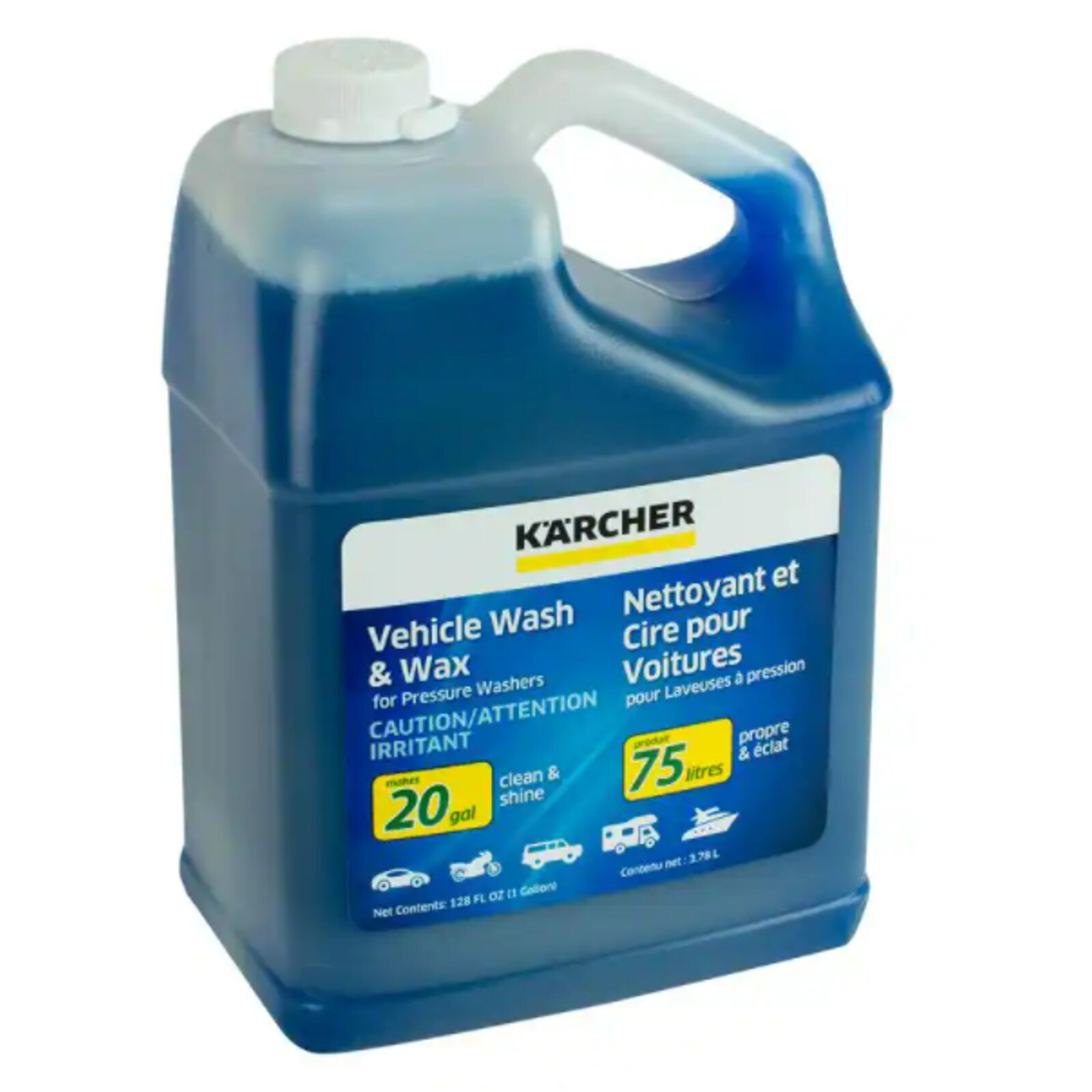 Karcher 128 oz. Vehicle Wash and Wax Pressure Washer Cleaner in the  Pressure Washer Cleaning Solutions department at