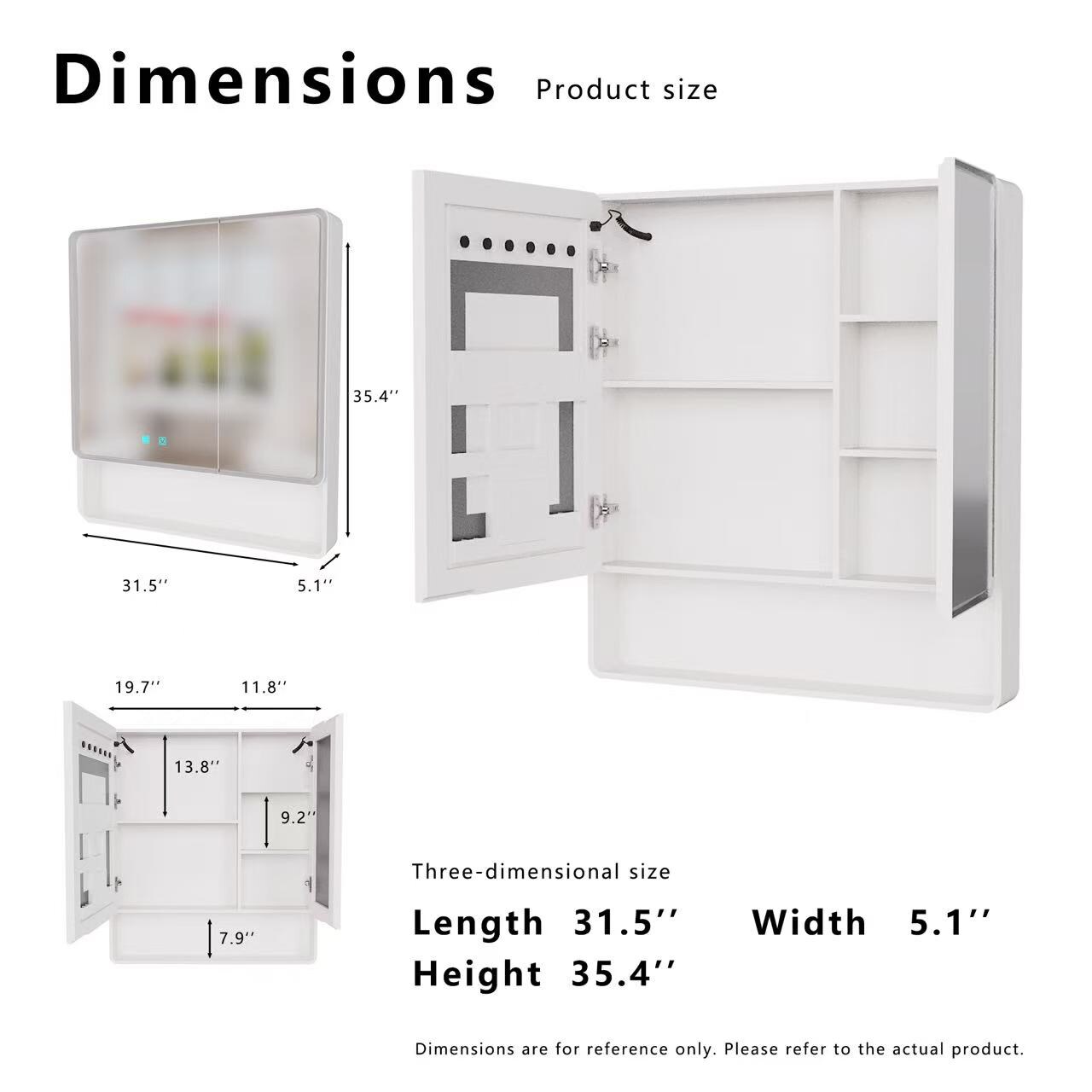 Vynxaria ZNJG3083-439 Bathroom-Medicine-Cabinets - Thumbnail View #2