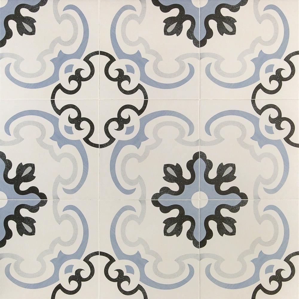 Artmore Tile EXT3RD101342 Magnifico Beige 9-in x 9-in Glazed Porcelain Encaustic Standard Floor and Wall Tile ( 10.76-sq ft Carton )