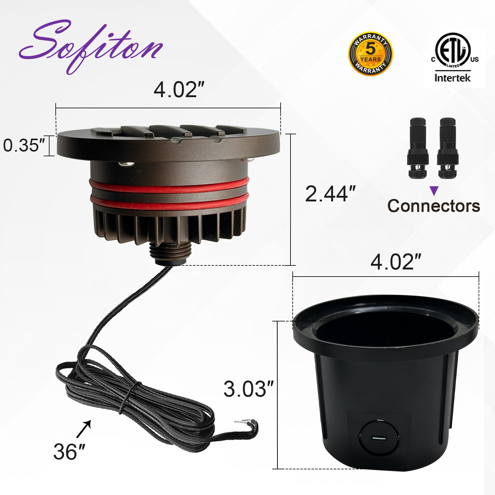 Sofiton MLWL-6W-30K-LVER Well-Lights - View #2