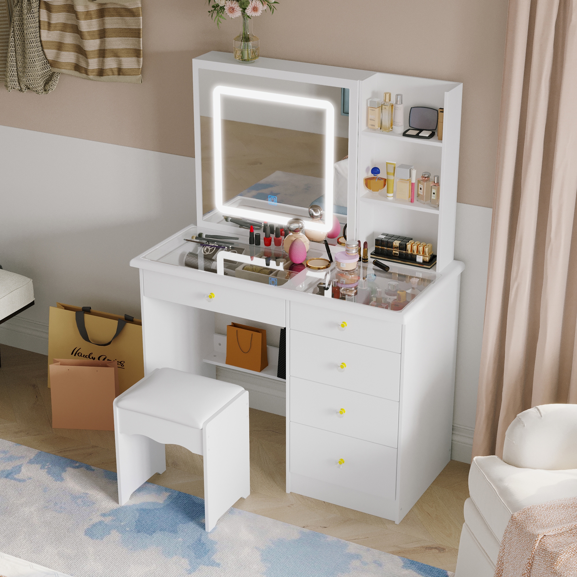 FUFU&GAGA LJY-KF390029-01 Bedroom-Vanities - View #3