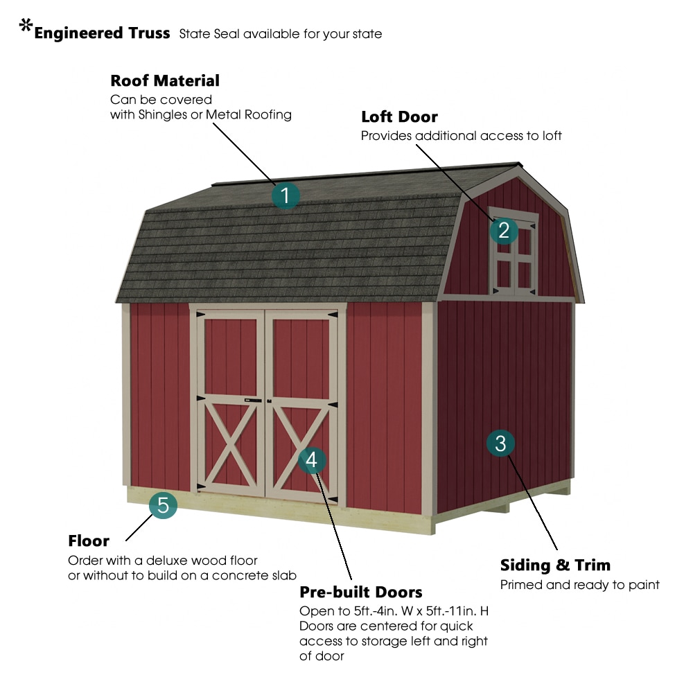 Best Barns MEADOWBROOK1012 Wood-Storage-Buildings - View #5