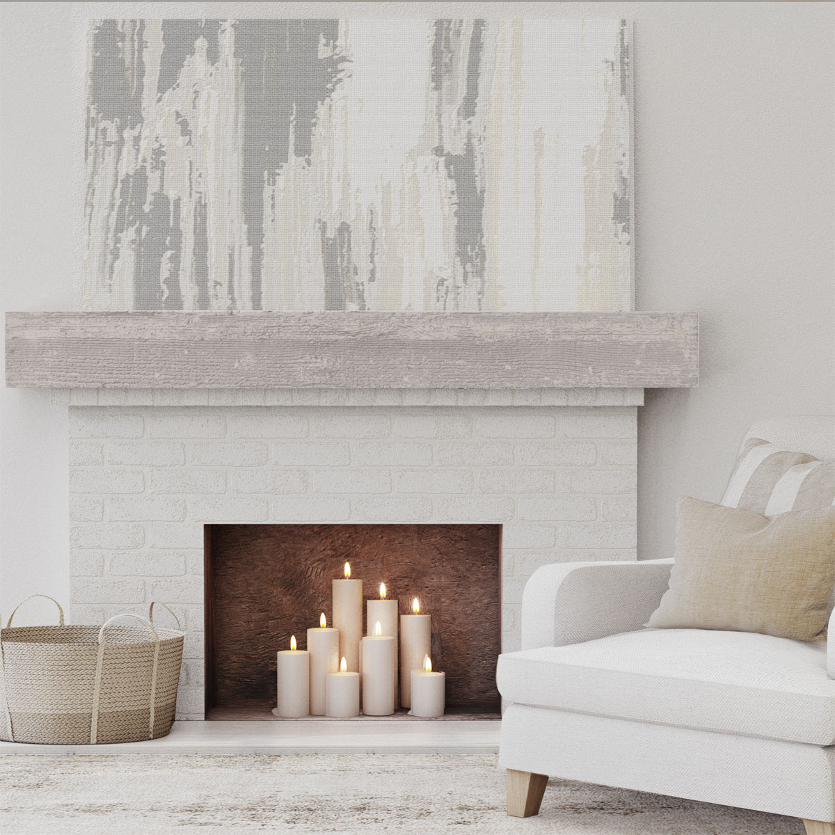 Ekena Millwork MANURS06X06X84BP Mantel-Shelves - View #6