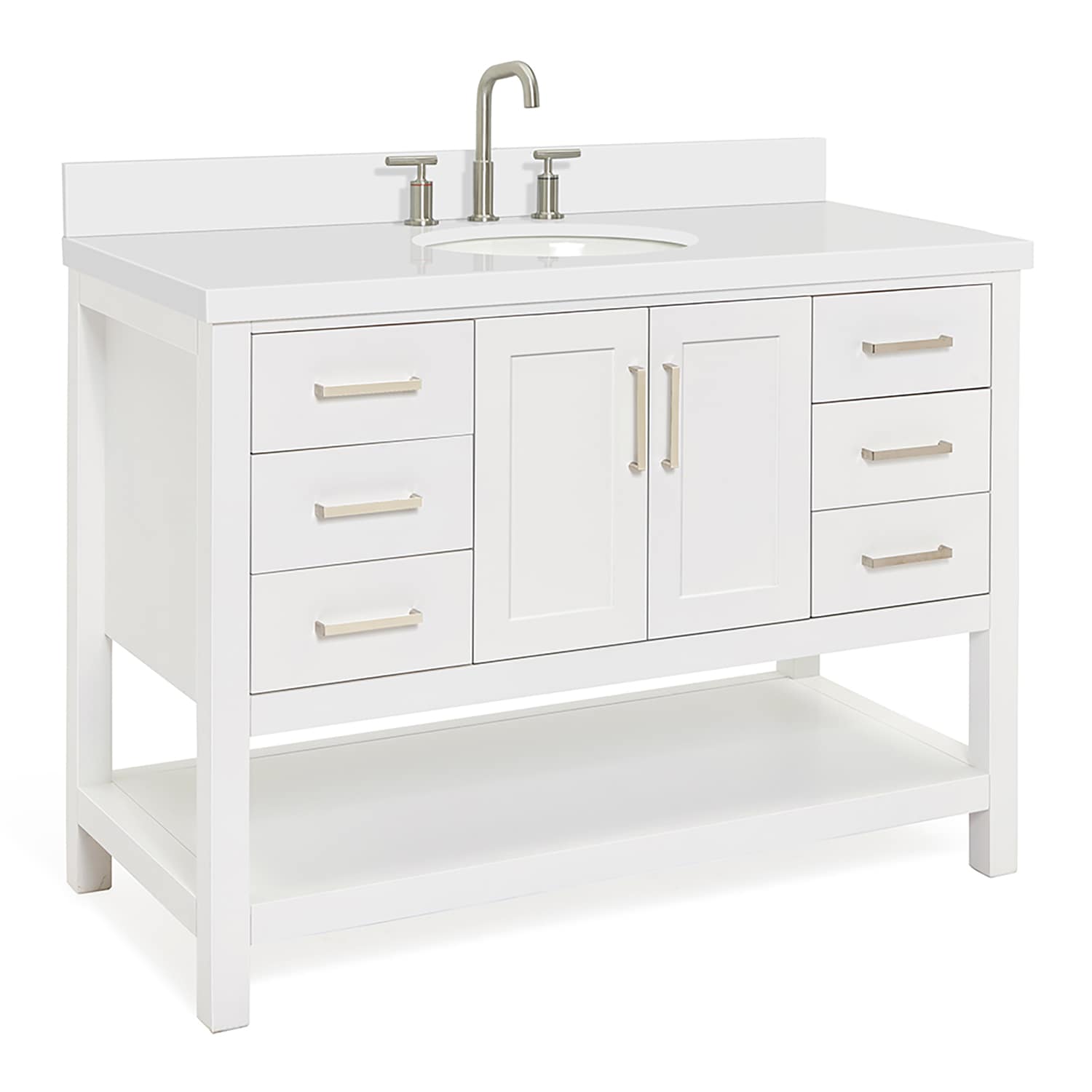 ARIEL S049SWQOVOWHT Bath-Vanity-Combo - View #3